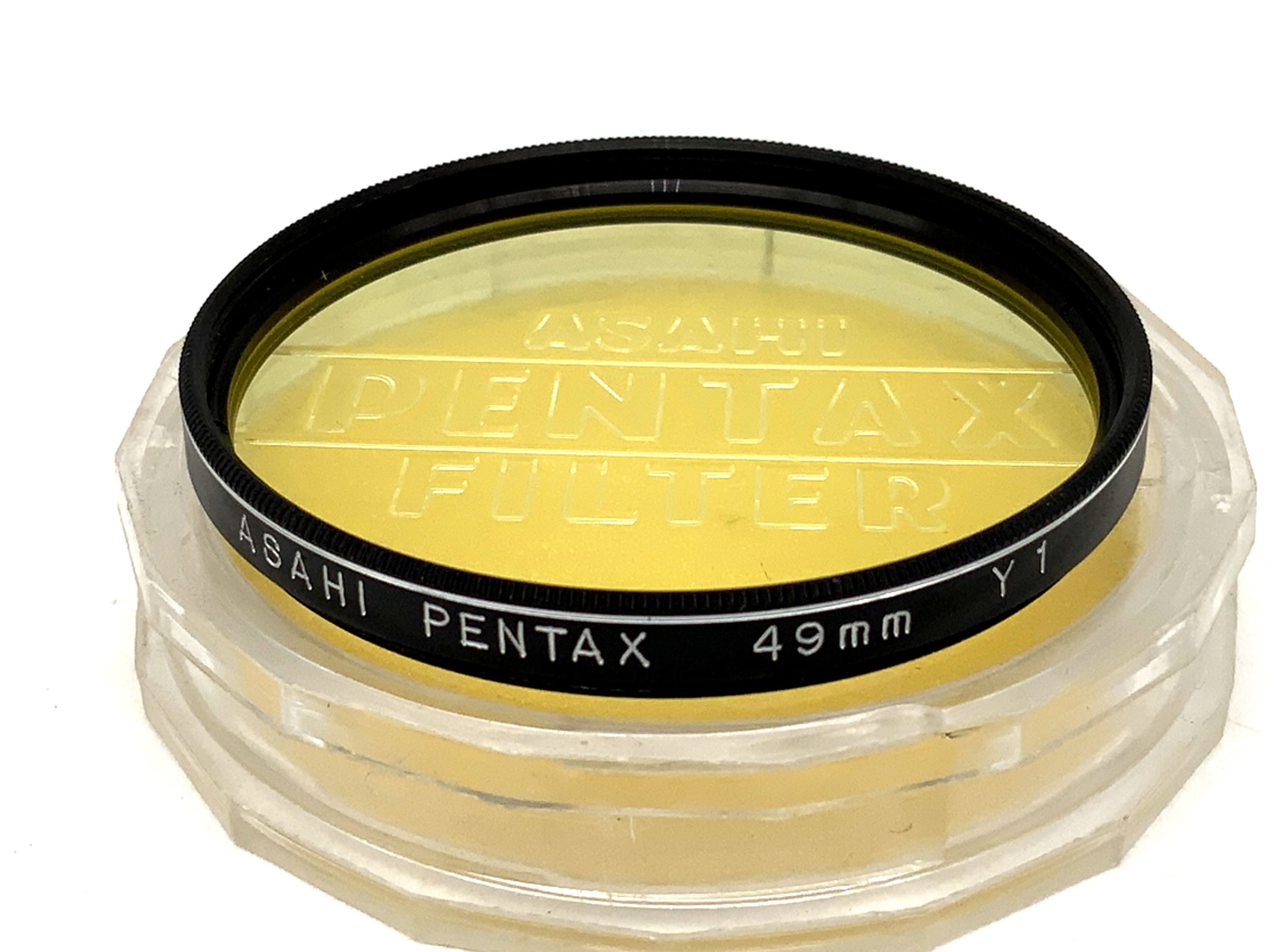 Filtre jaune Asahi Pentax Y 1 dans son étui, filetage de 49 mm