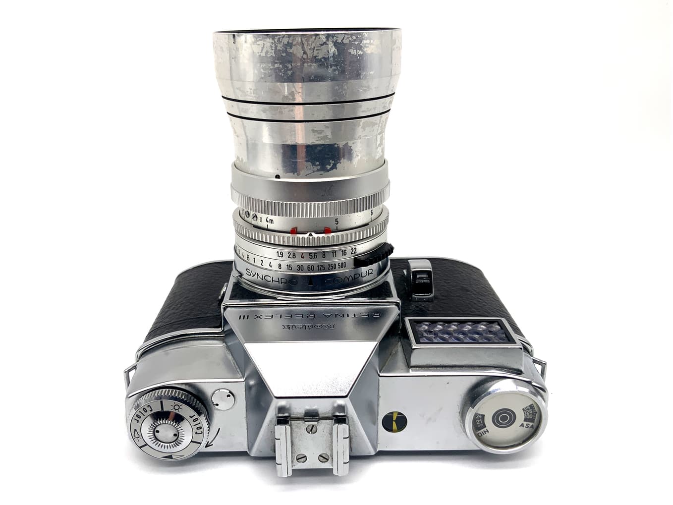 Kodak Retina Reflex III SLR mit Schneider-Kreuznach Retina-Tele-Xenar 135mm 1:4