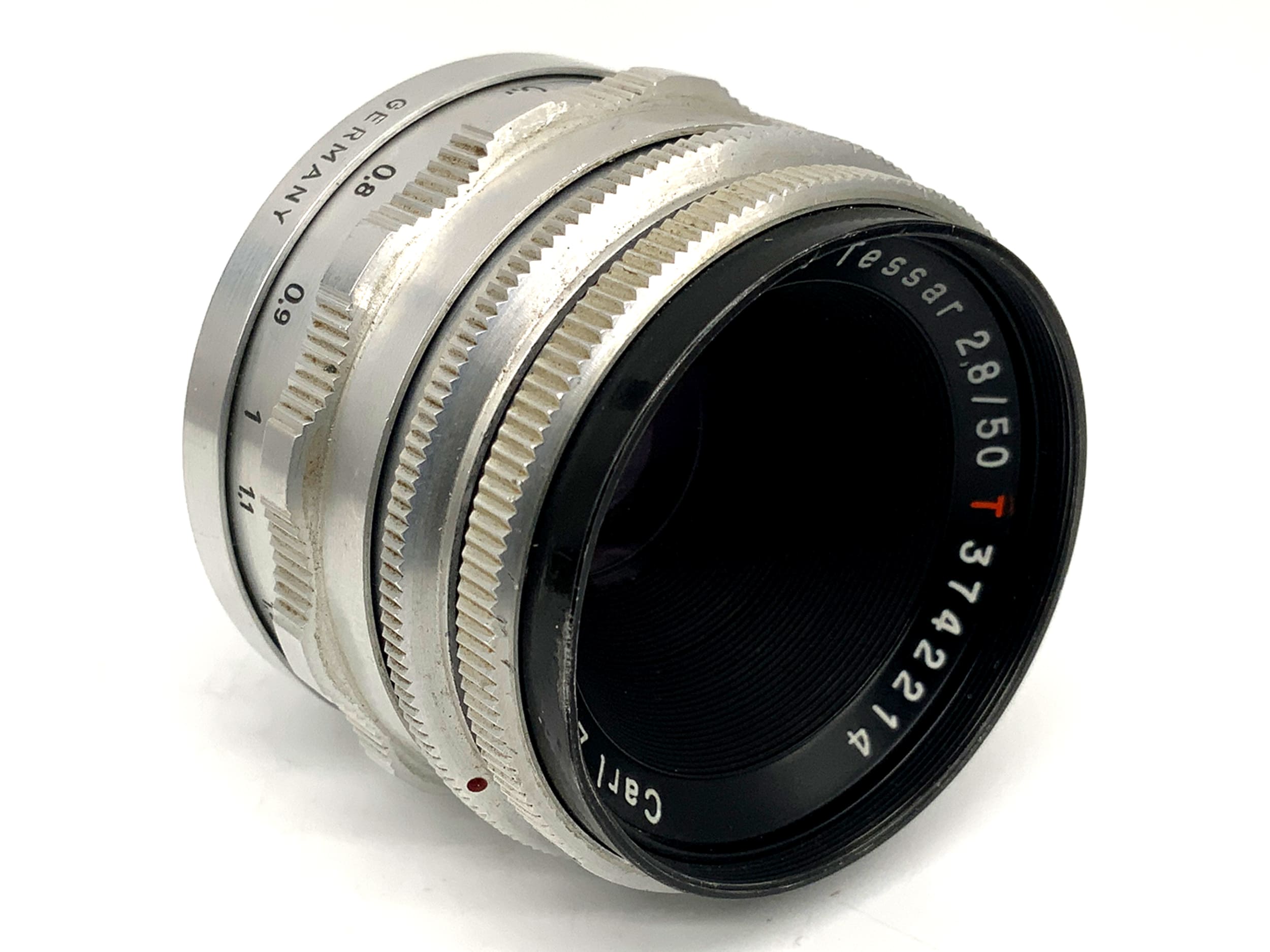 Carl Zeiss Jena Tessar 50mm 1:2,8 Objektiv Pilz! Festbrennweite (EXA)