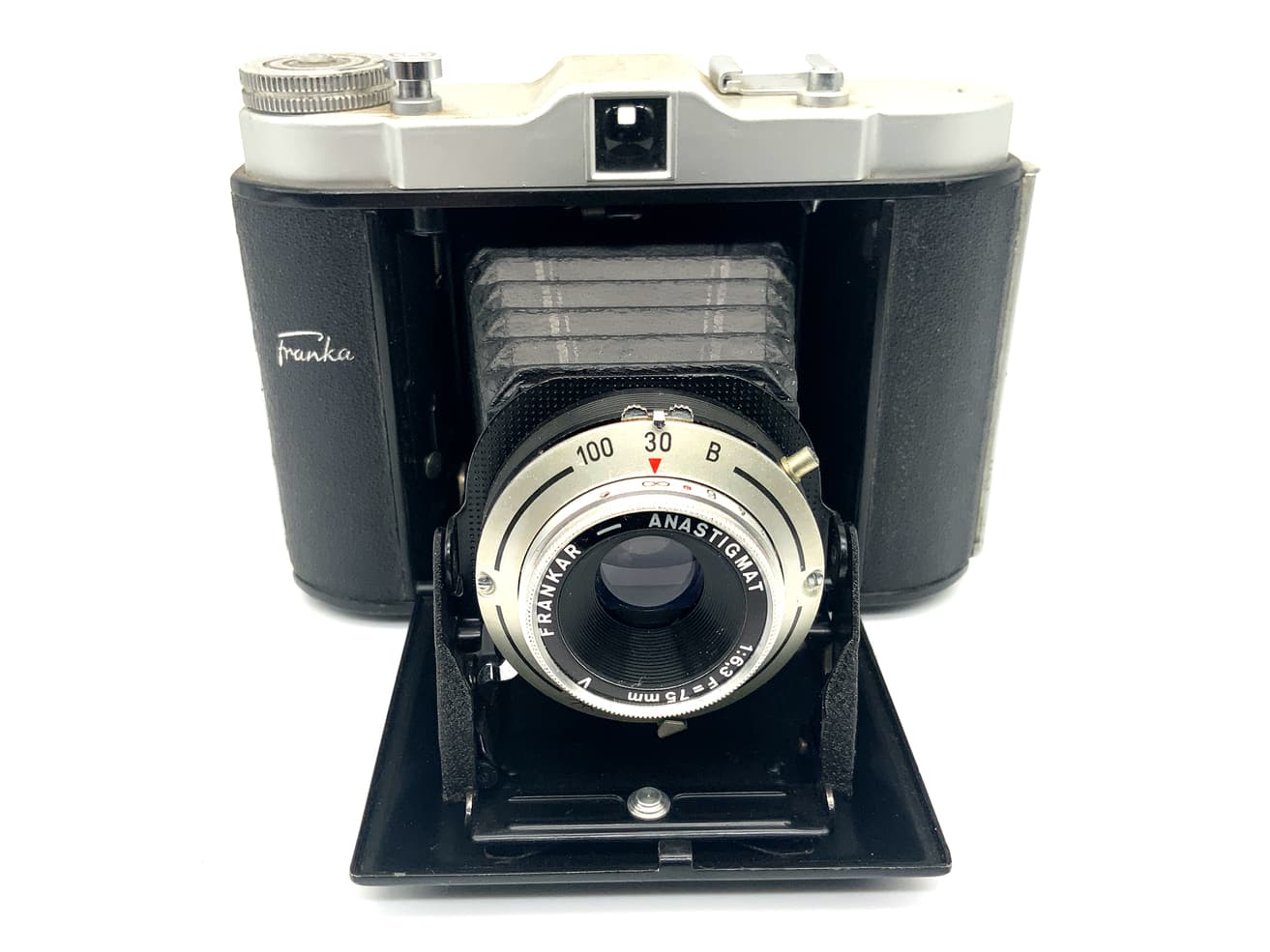 Appareil photo pliant Franka Solida Jr. avec objectif analogique Anastigmat 1:6.3/75 mm