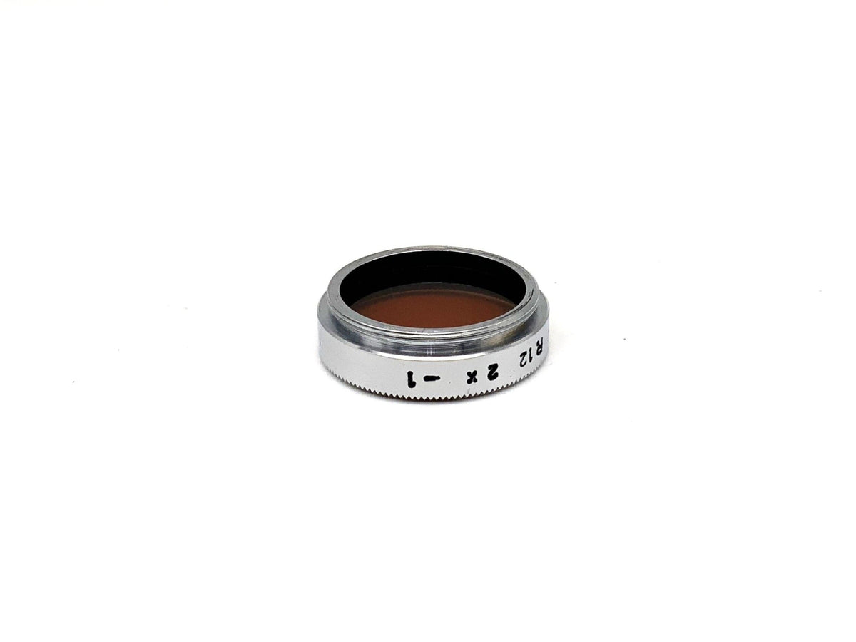 Filtre de couleur Heliopan 22x0,5 R12 2x -1, filetage circulaire de 22 mm
