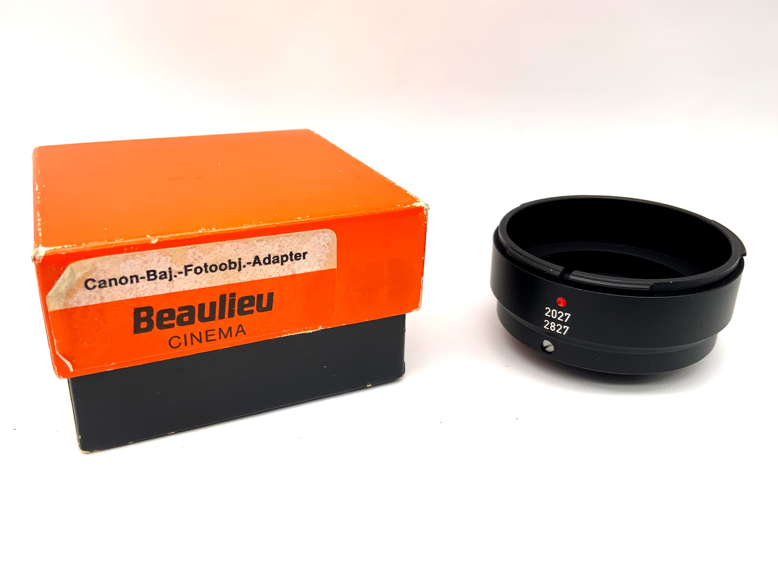 Beaulieu 2027 / 2827 lens adapter lens mount converter (Canon FD -> C-Mount)