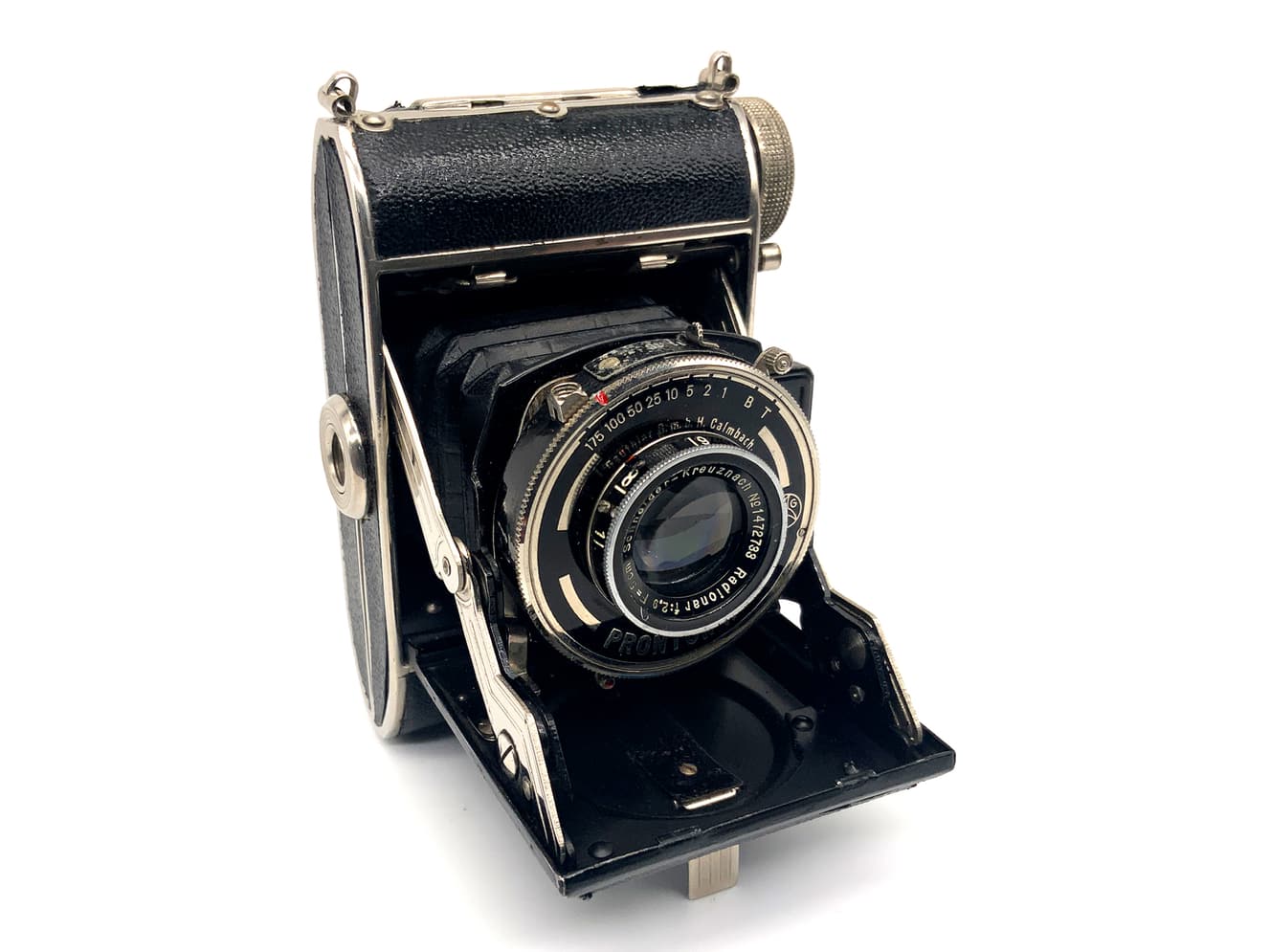 Klappkamera mit Schneider Kreuznach Radionar 5cm 1:2.9 Prontor II