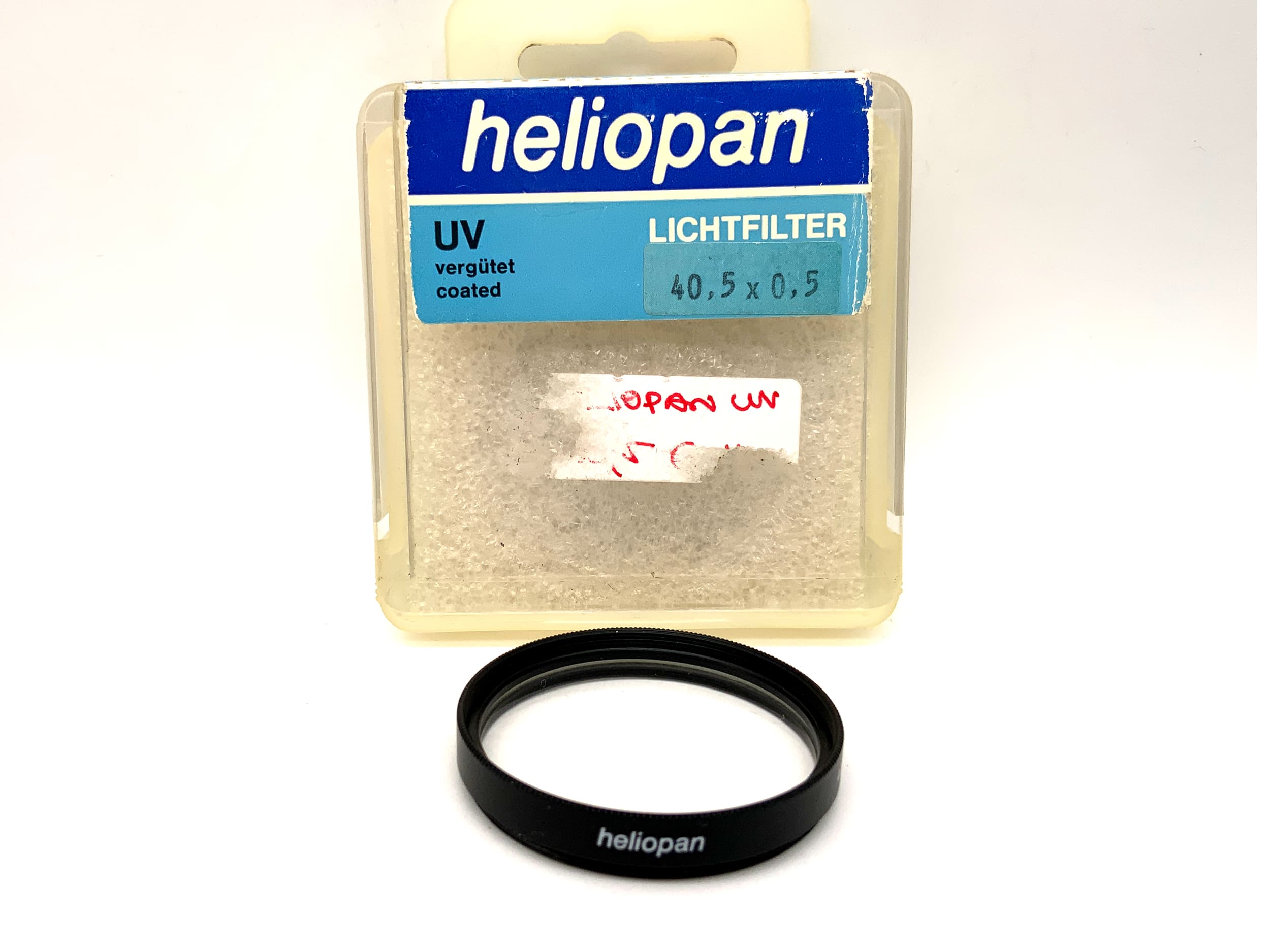 Heliopan UV 40,5/0,5 UV-0 in OVP Filter 40,5mm Kreisförmig Filtergewinde