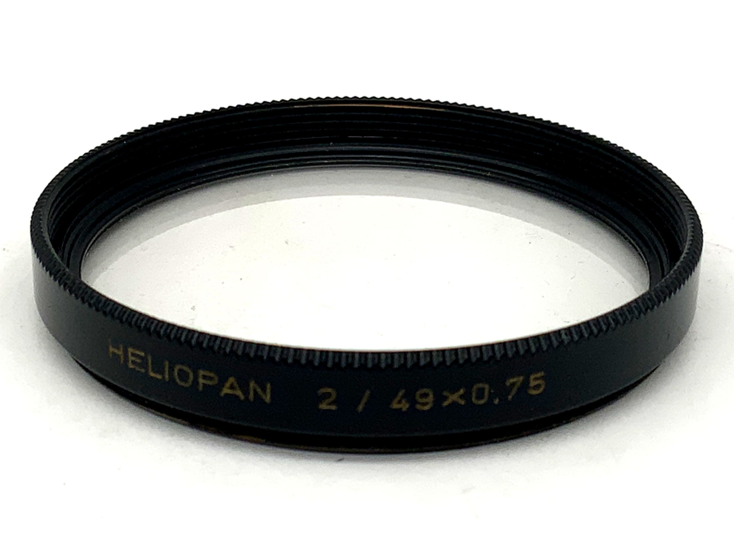 Heliopan close-up lens 2/49x0.75, 49mm circular filter thread