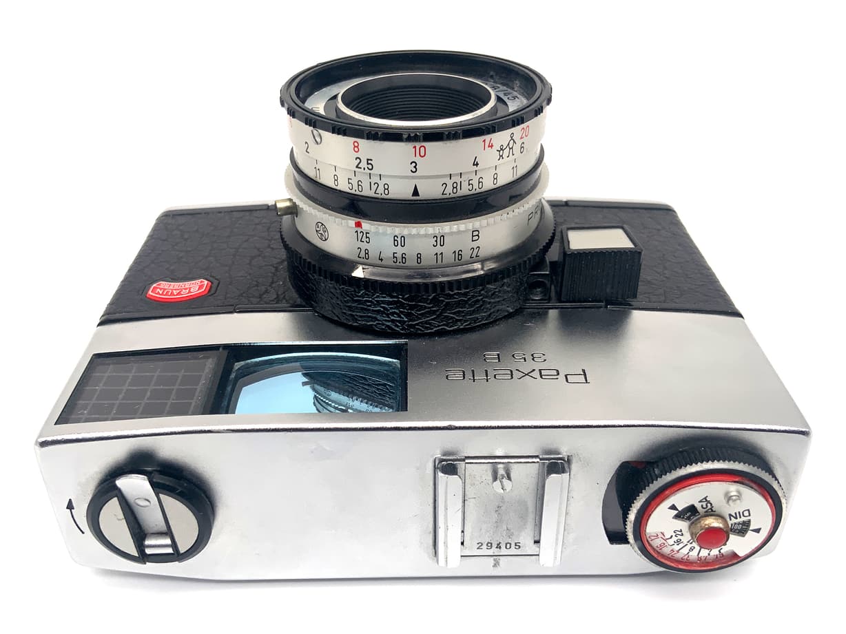 Braun Paxette 35 B Sucherkamera mit Cassar 45mm 1:2.8 Analogkamera