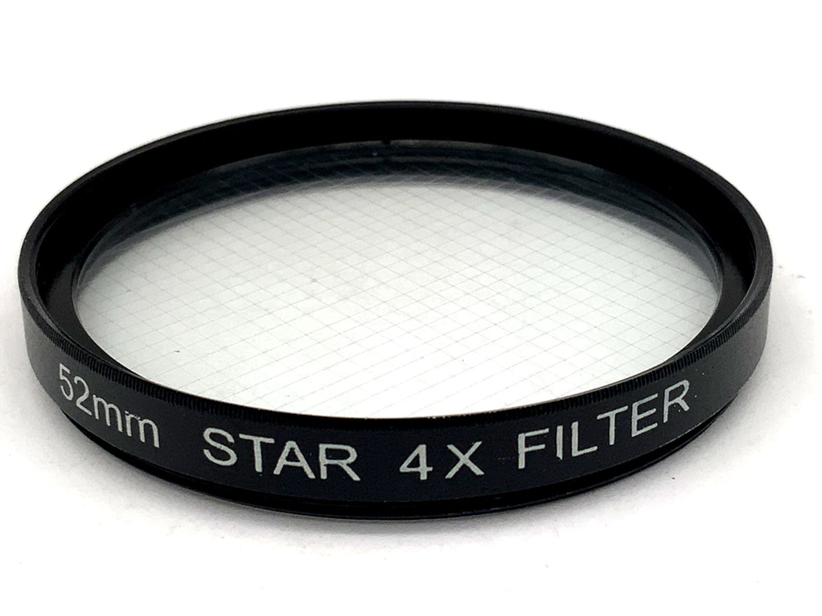 Filtre à grille étoilée 4X, filetage circulaire de 52 mm
