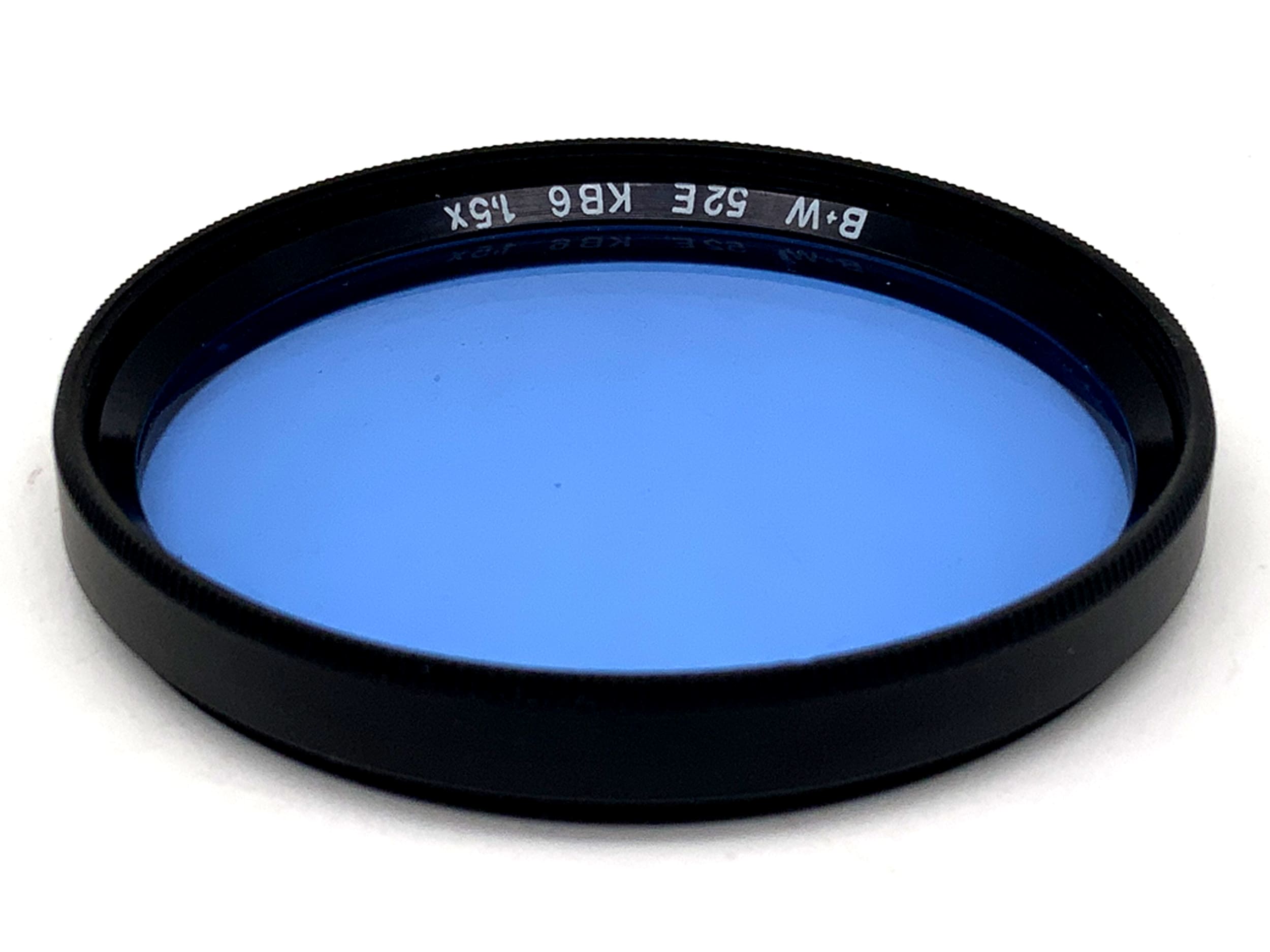 B+W Color Filter 52E KB6 1.5x Blue Filter 52mm Circular Filter Thread