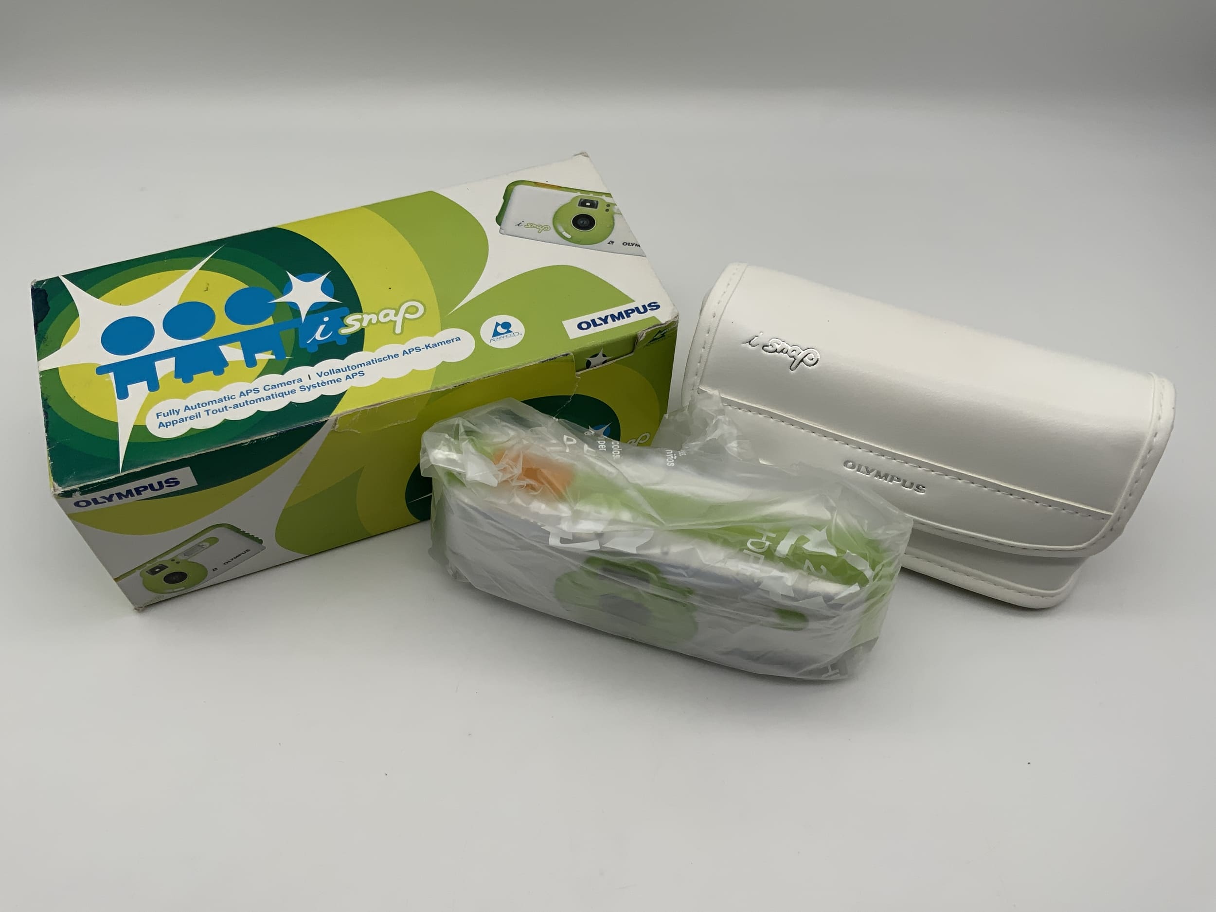 Appareil photo compact Olympus i snap Point&amp;Shoot APS vert, emballage d'origine sans batterie