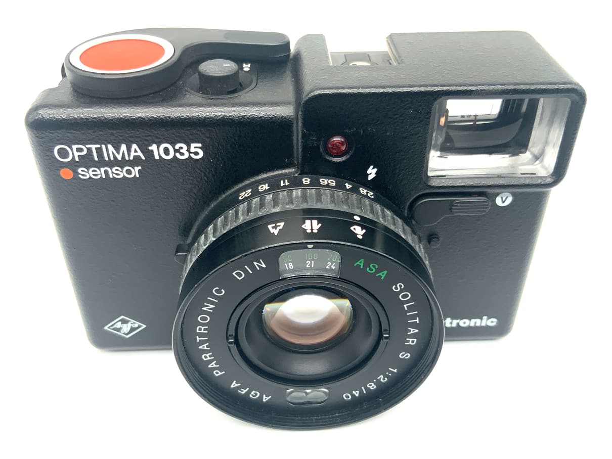 Agfa Optima 1035 sensor electronic Sucherkamera mit Solitar 40mm 1:2.8