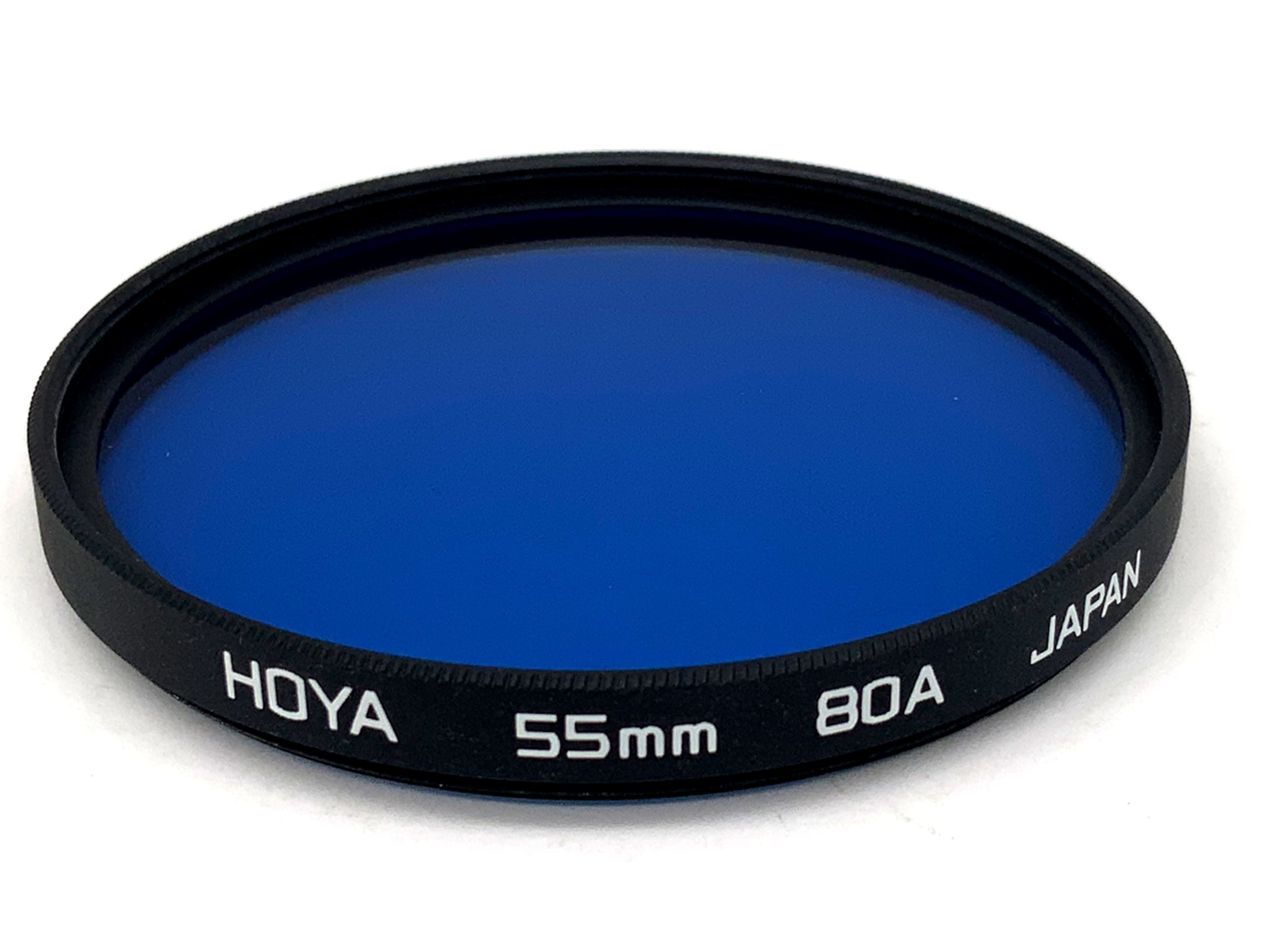 Hoya 80A blue color filter, 55mm circular filter thread