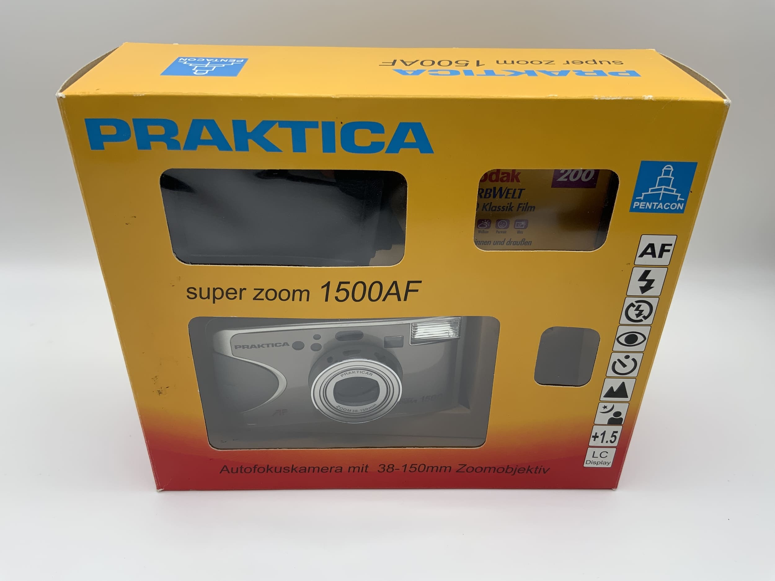 Praktica Super Zoom 1500 Compact Point&amp;Shoot Camera, original packaging, without battery