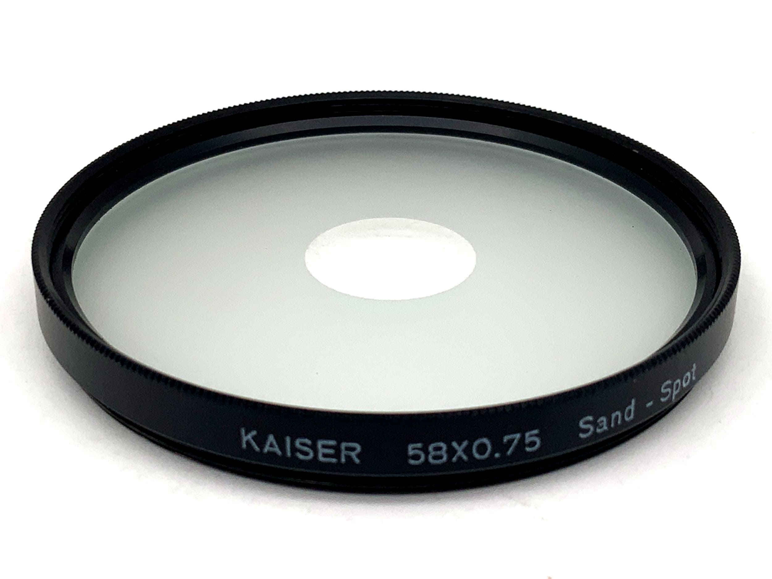 Kaiser Effect Filter 58x0.75 Sand-Spot Filter 58mm Circular Filter Thread