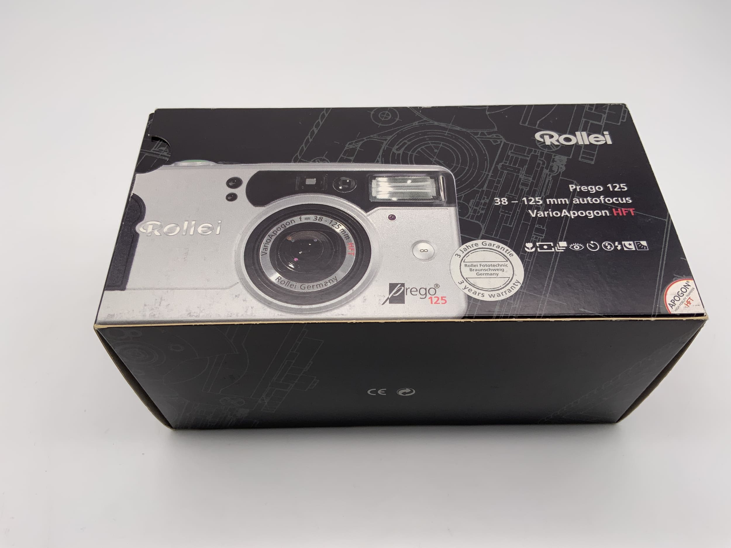 Rollei Prego 125 Compact Camera Point&amp;Shoot Camera 35mm Original Packaging without Battery
