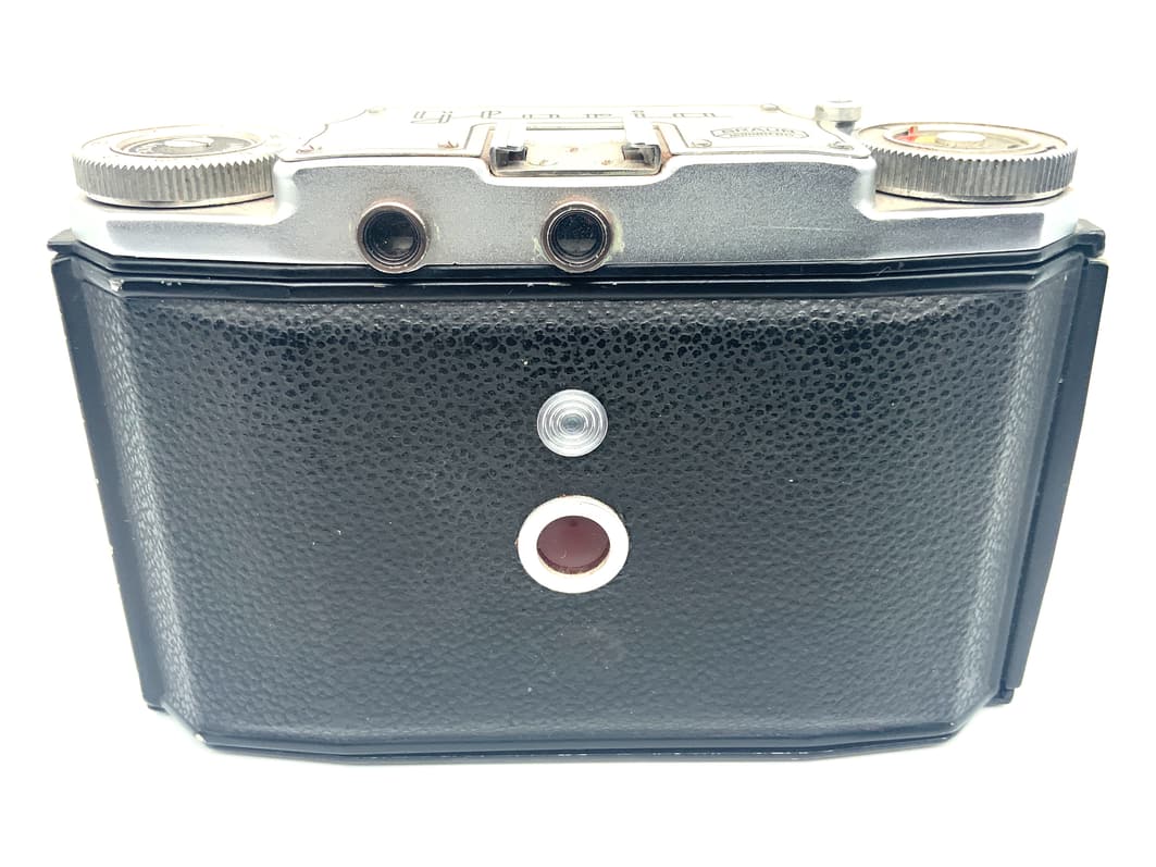 Braun Nürnberg Gloria Sucherkamera mit Praxanar 1:2.9/75 red V Analogkamera