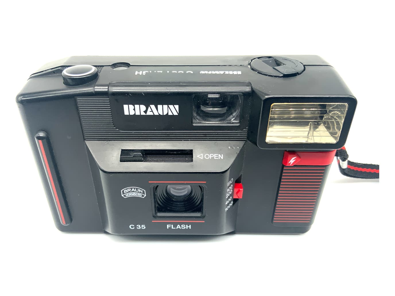 Braun Nürnberg C35 Flash Sucherkamera mit 34mm 1:4.5 Kompaktkamera Analogkamera