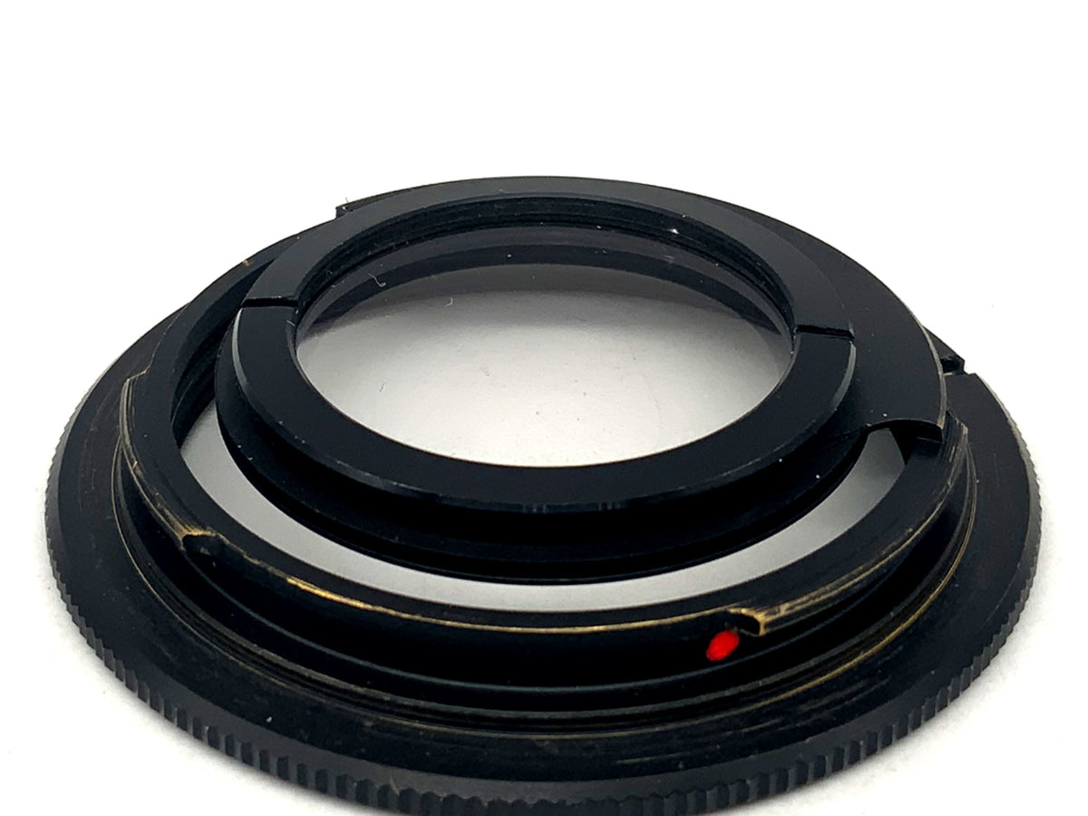 Adaptateur d'objectif Hama avec convertisseur de monture d'objectif en verre à mise au point à l'infini (M42 -> Nikon F)