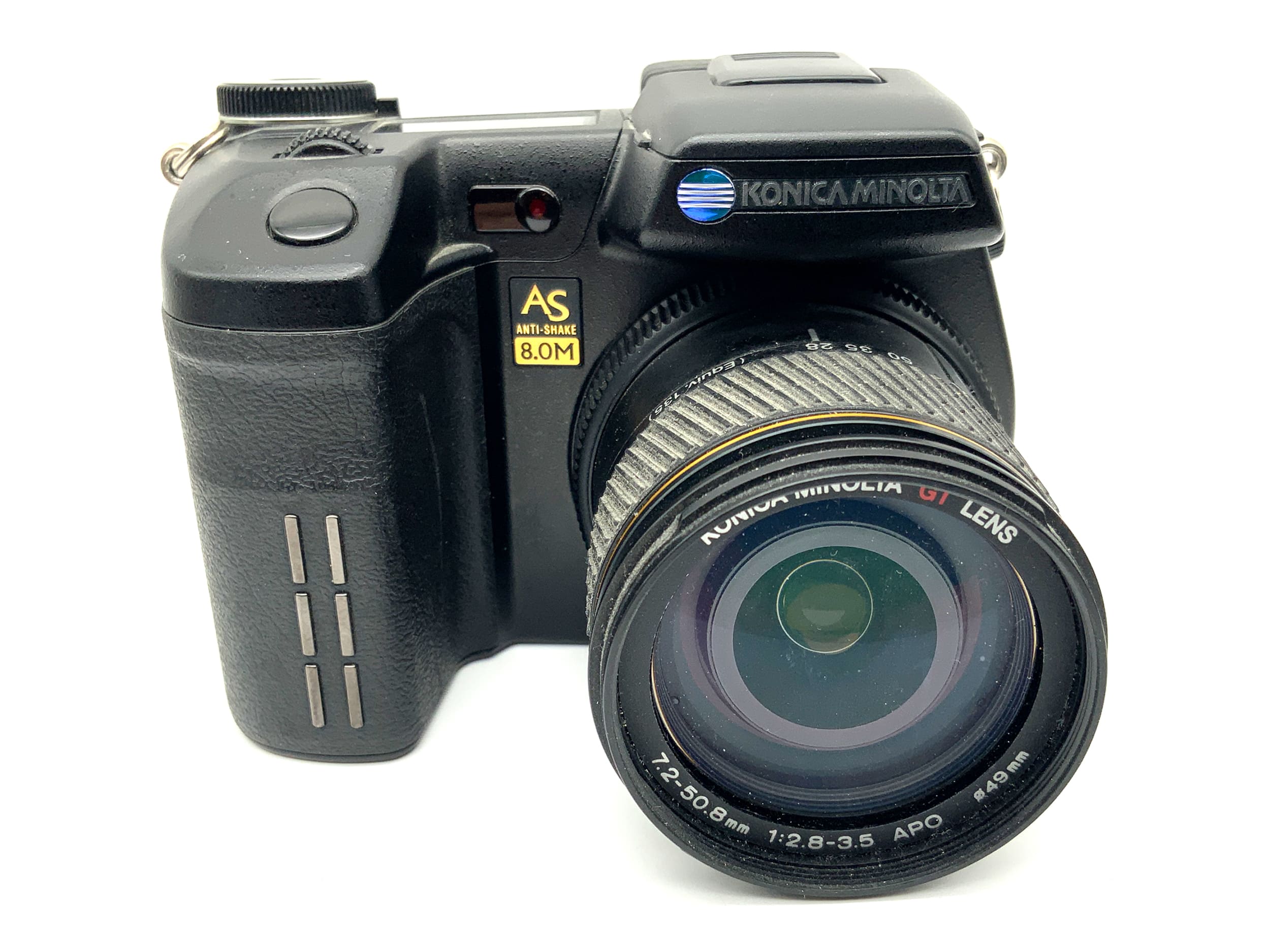 Konica Minolta Dimage A2 bridge camera with GT lens 7.2-50.8mm 1:2.8-3.5 APO