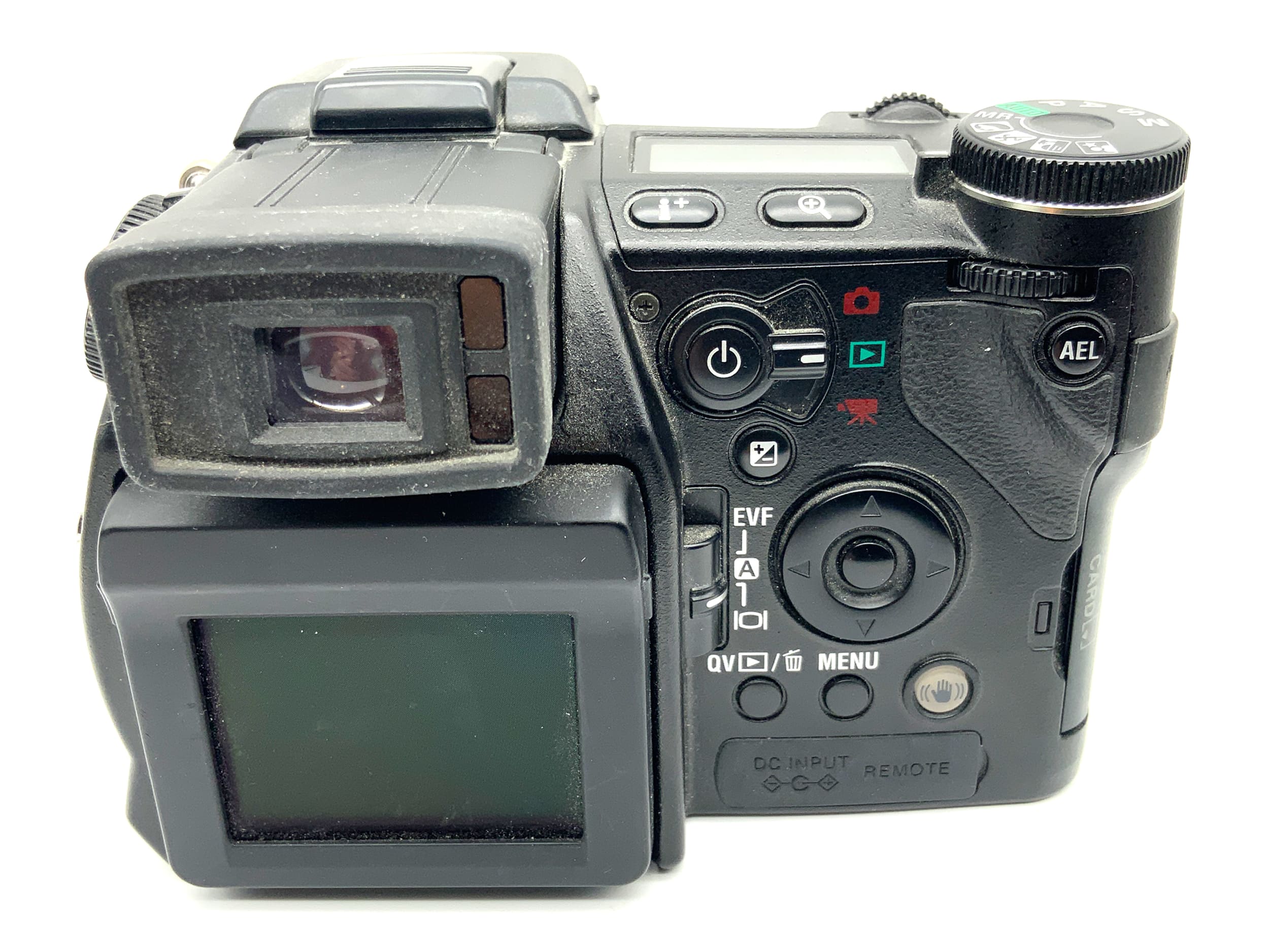 Konica Minolta Dimage A2 bridge camera with GT lens 7.2-50.8mm 1:2.8-3.5 APO