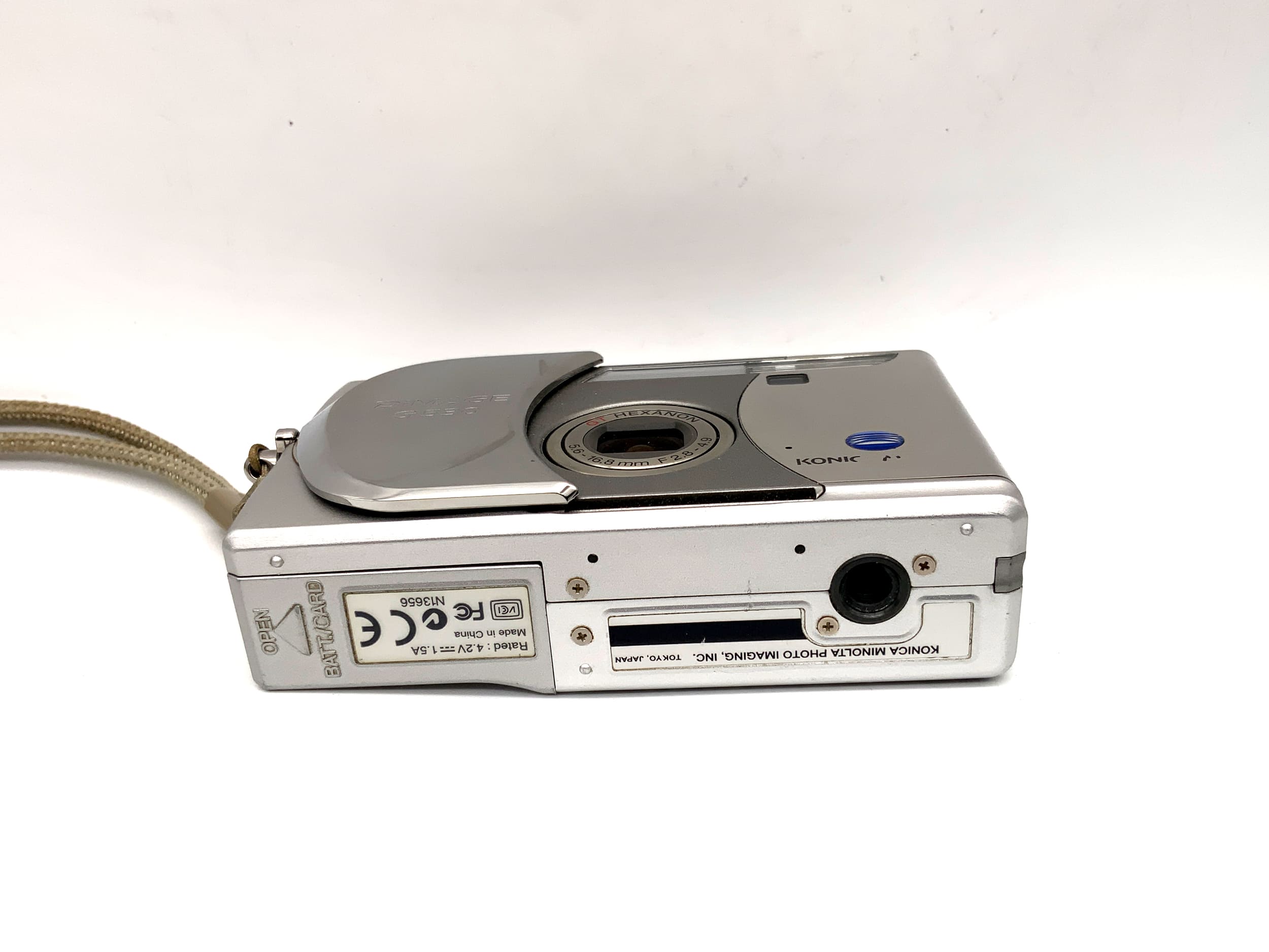 Appareil photo compact Konica Minolta Dimage G530 avec objectif GT Hexanon 5,6-16,8 mm F2,8-4,9