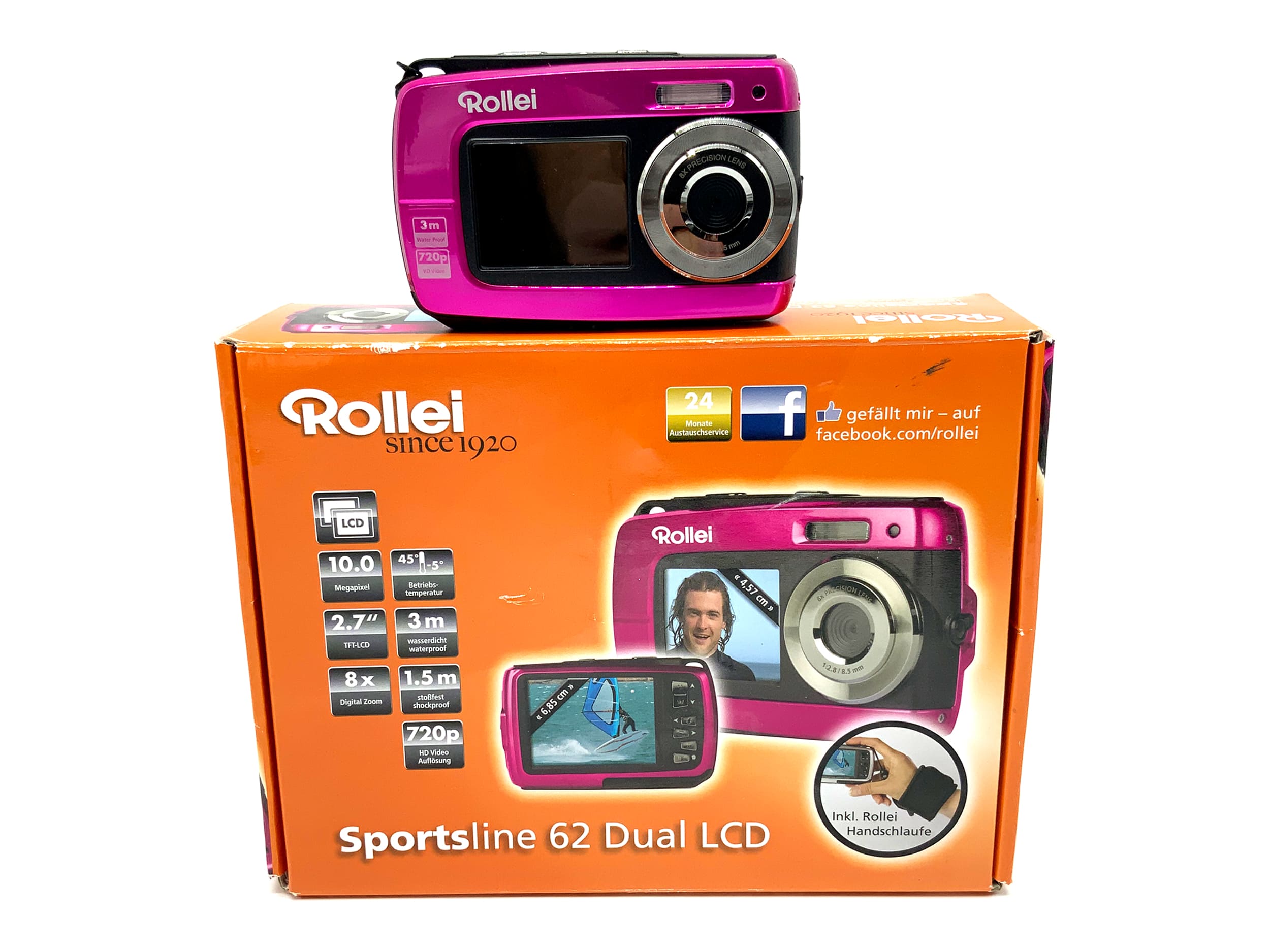 Rollei Sportsline 60 Dual LCD Digital Compact Camera with 1:2.8 f/8.5mm