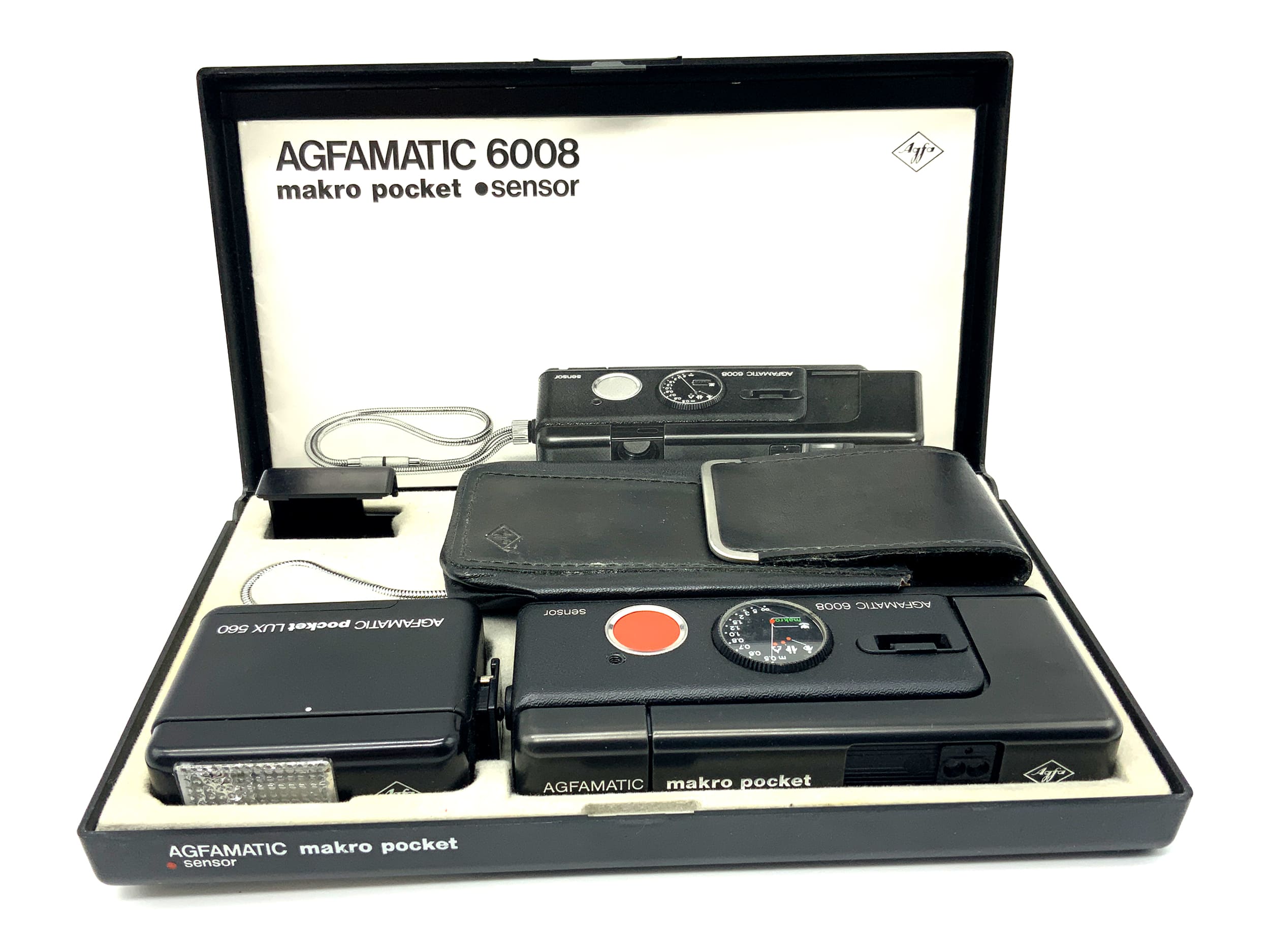 Agfa Agfamatic 6008 macro pocket miniature camera with subminiature camera