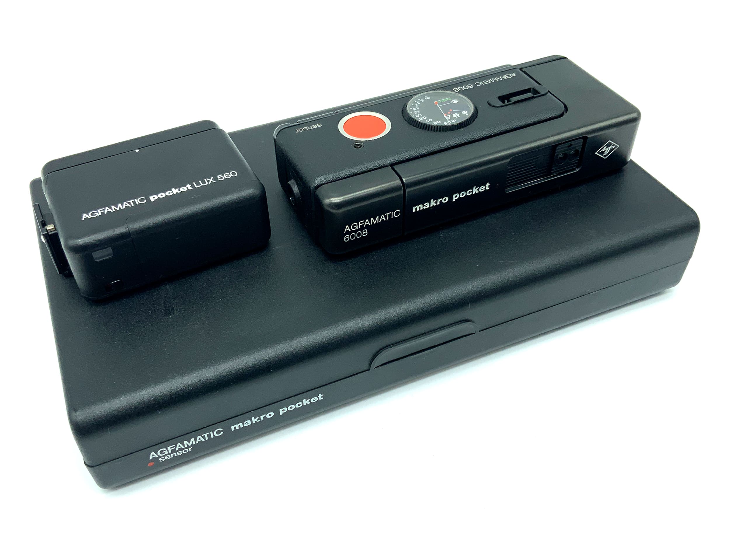 Agfa Agfamatic 6008 macro pocket miniature camera with subminiature camera