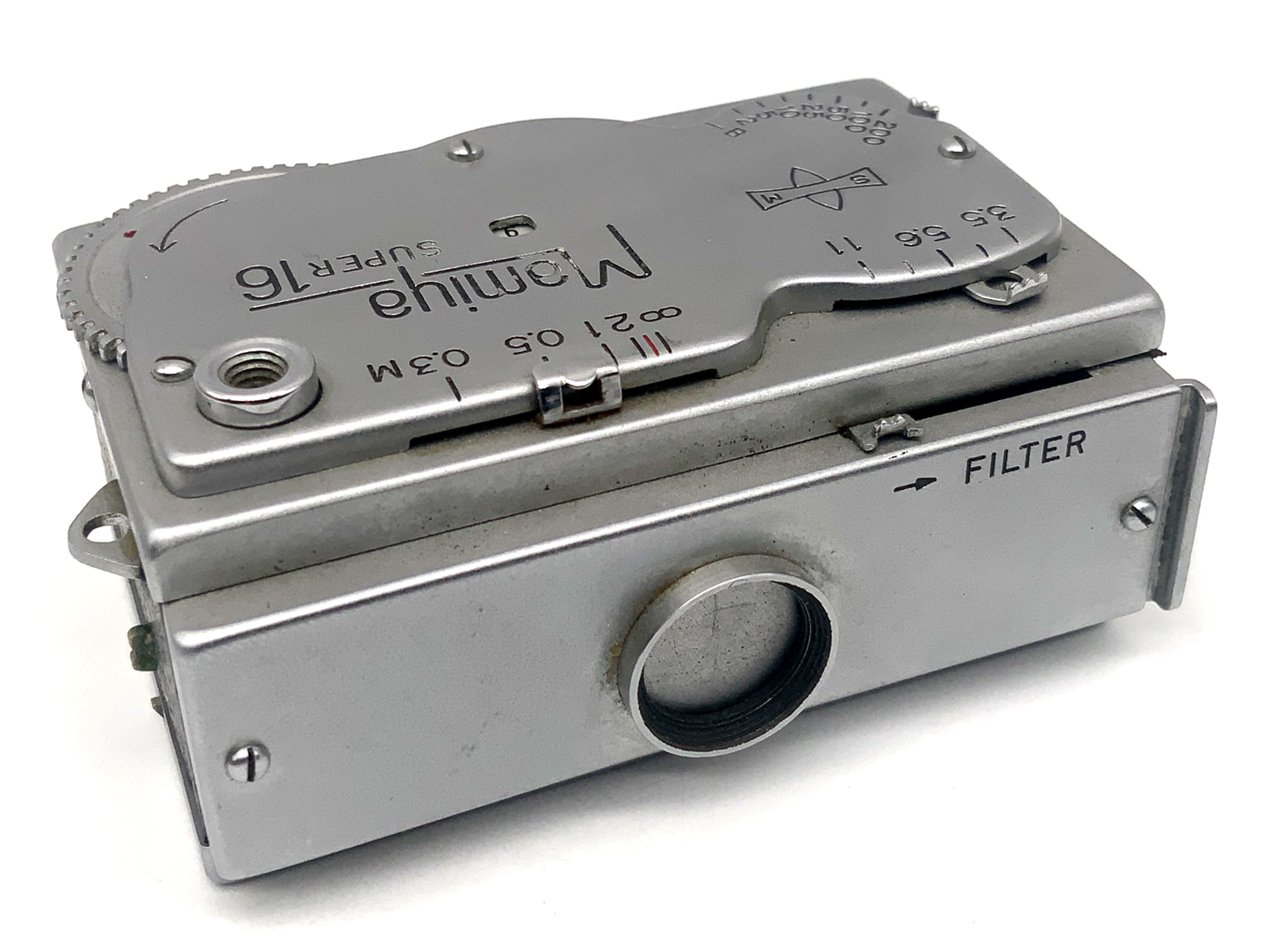 Appareil photo miniature Mamiya Super 16 avec objectif subminiature 25 mm 1:3,5