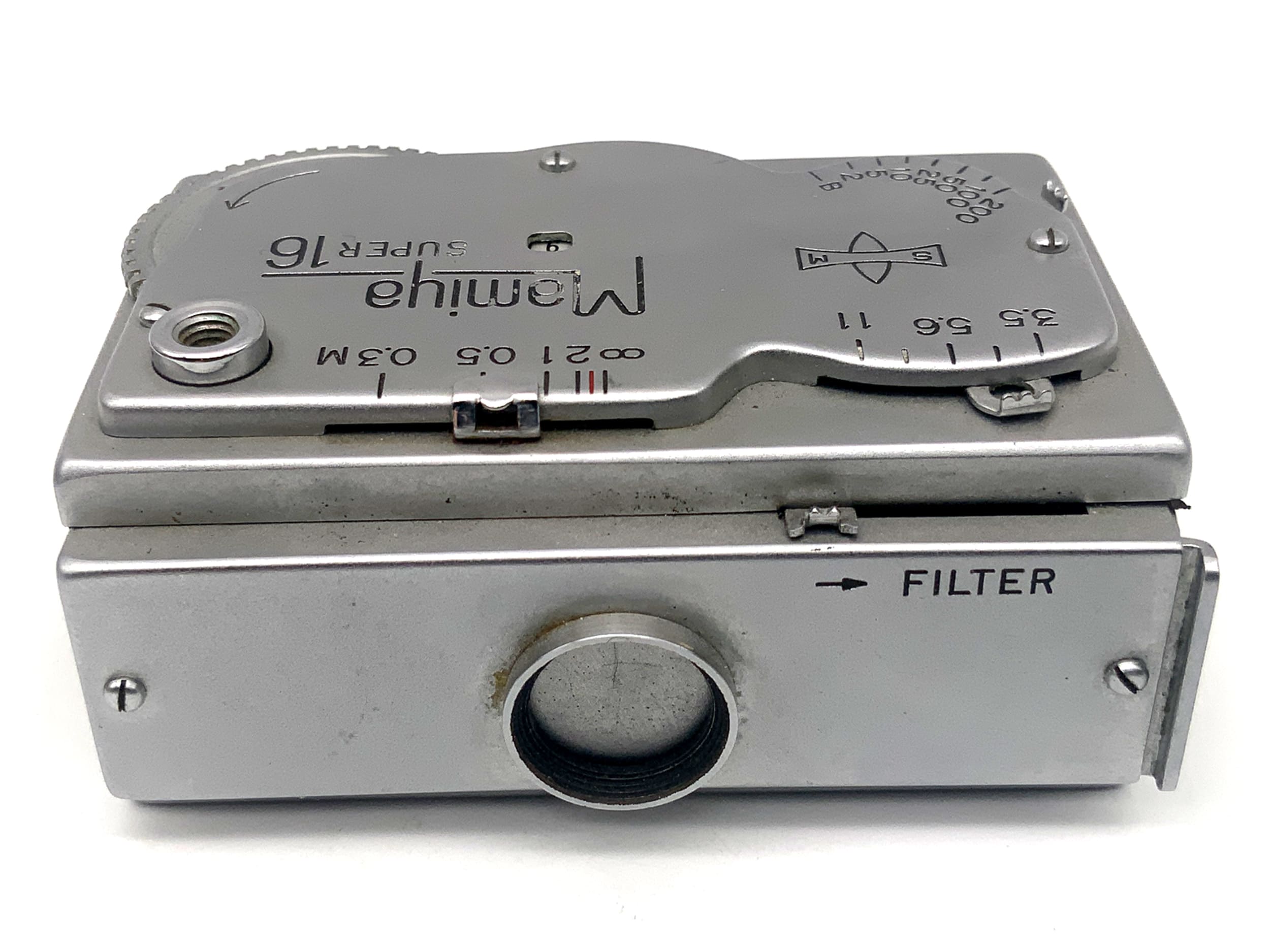 Appareil photo miniature Mamiya Super 16 avec objectif subminiature 25 mm 1:3,5