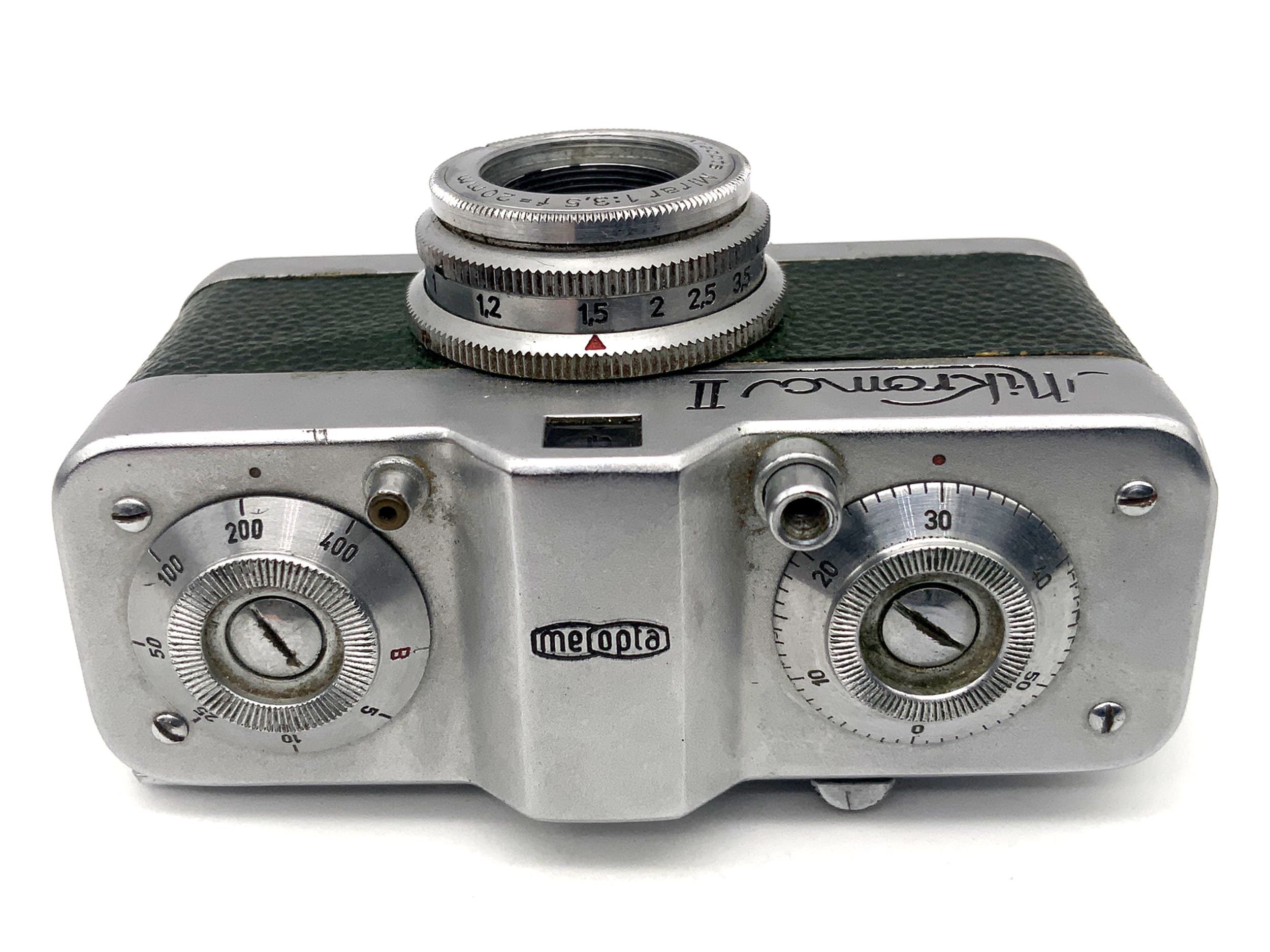 Appareil photo miniature Meopta Mikroma II avec appareil photo miniature Mirar 20 mm 1:3,5