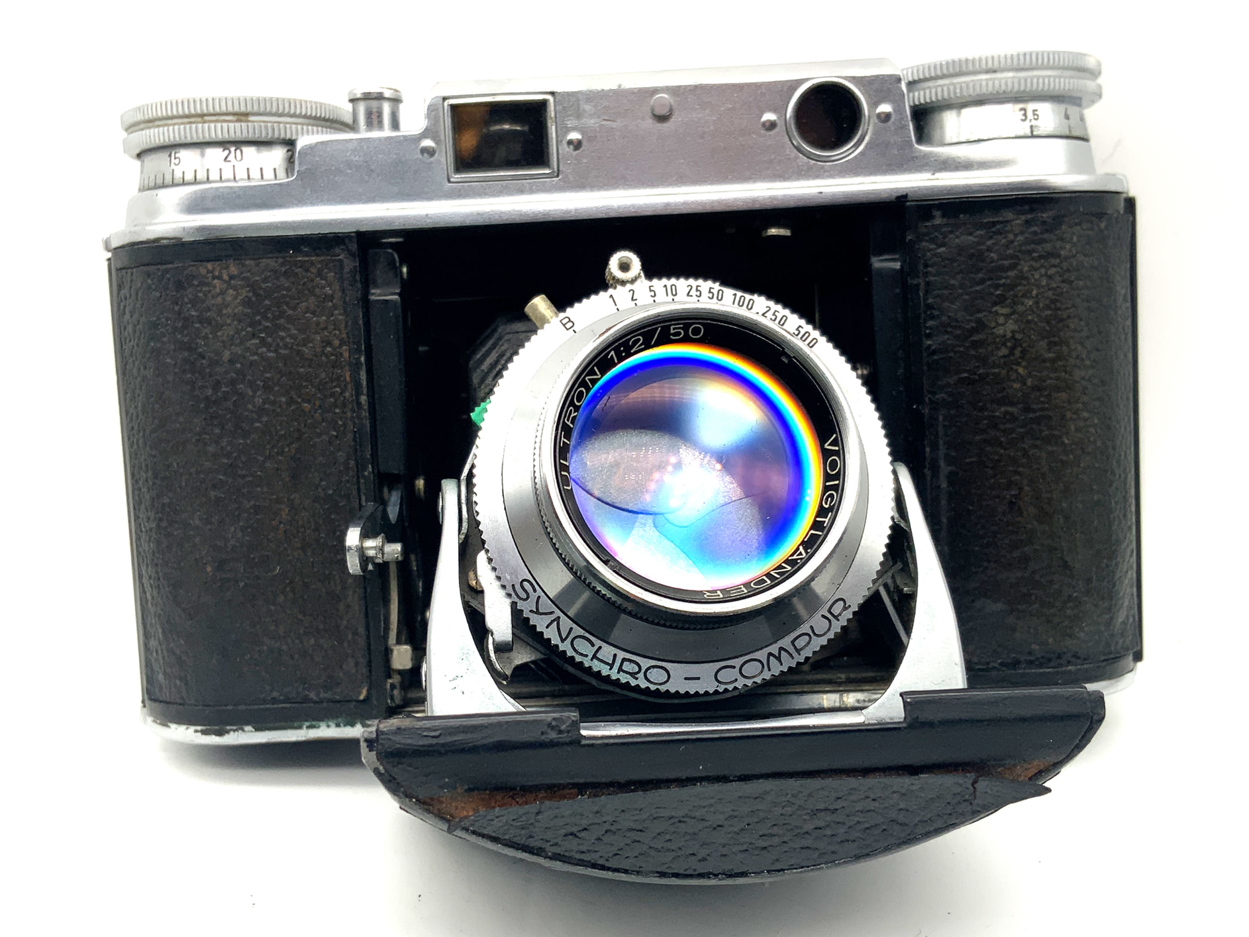 Voigtländer Vito III Klappkamera mit Ultron 50mm 1:2 Messsucher Analogkamera