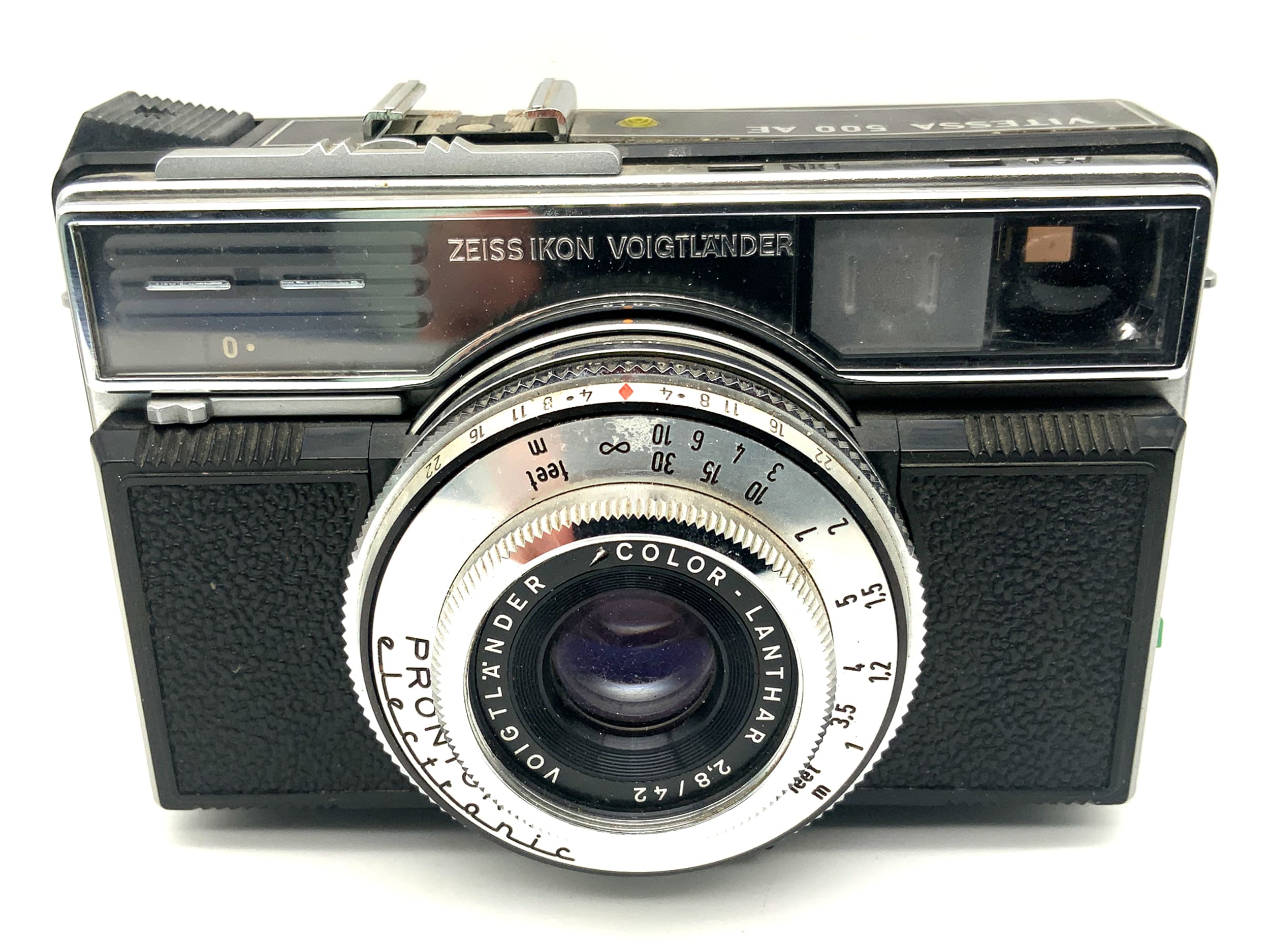 Voigtländer Vitessa 500 AE electronic mit Color-Lanthar 42mm 1:2.8 Prontor 500