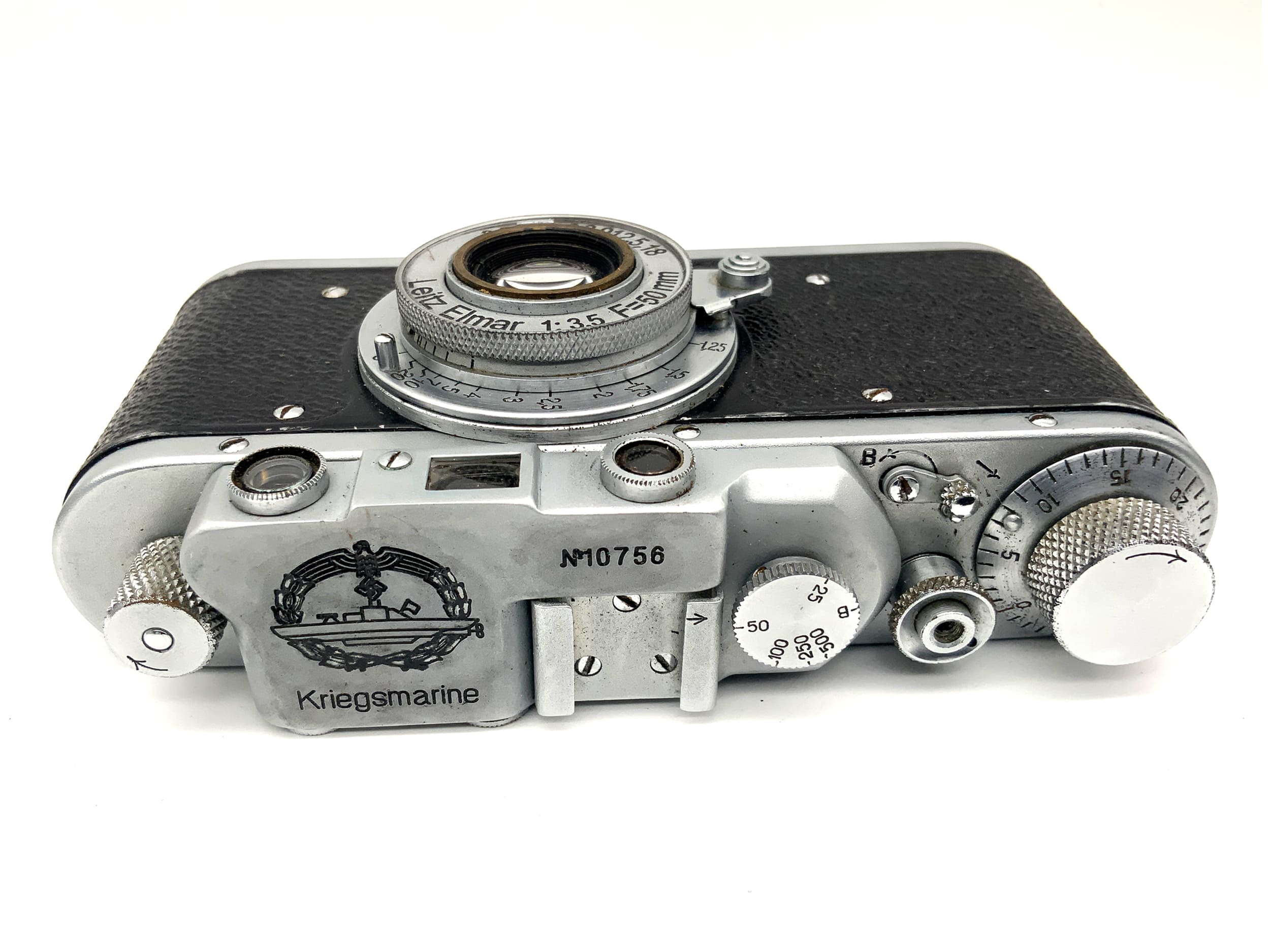 Leica III USSR Nachbau Messsucherkamera mit Leitz Elmar 50mm 1:3.5 Kriegsmarine