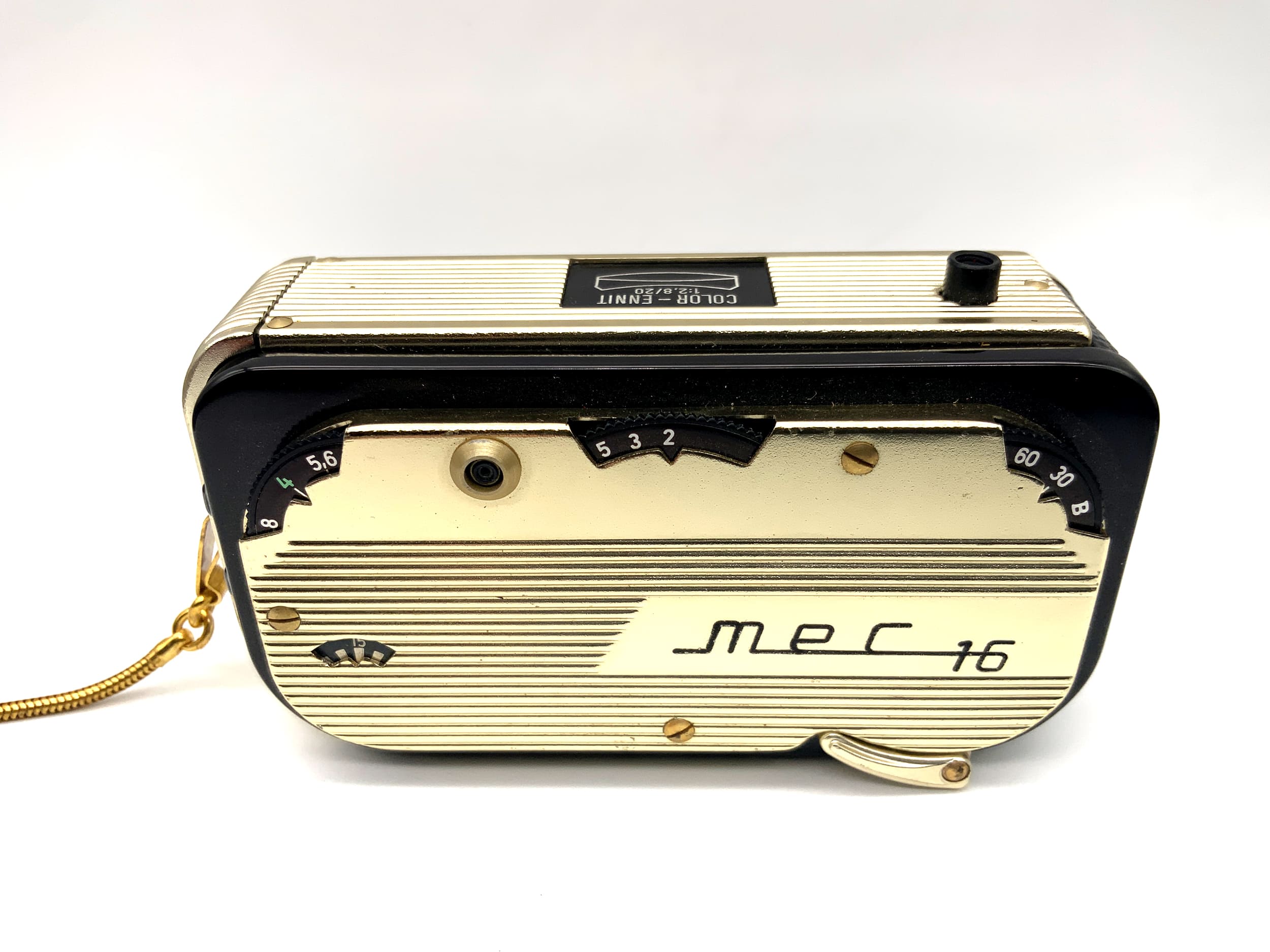 Appareil photo miniature Feinwerktechnik MEC 16 Gold avec objectif couleur 20 mm 1:2.8
