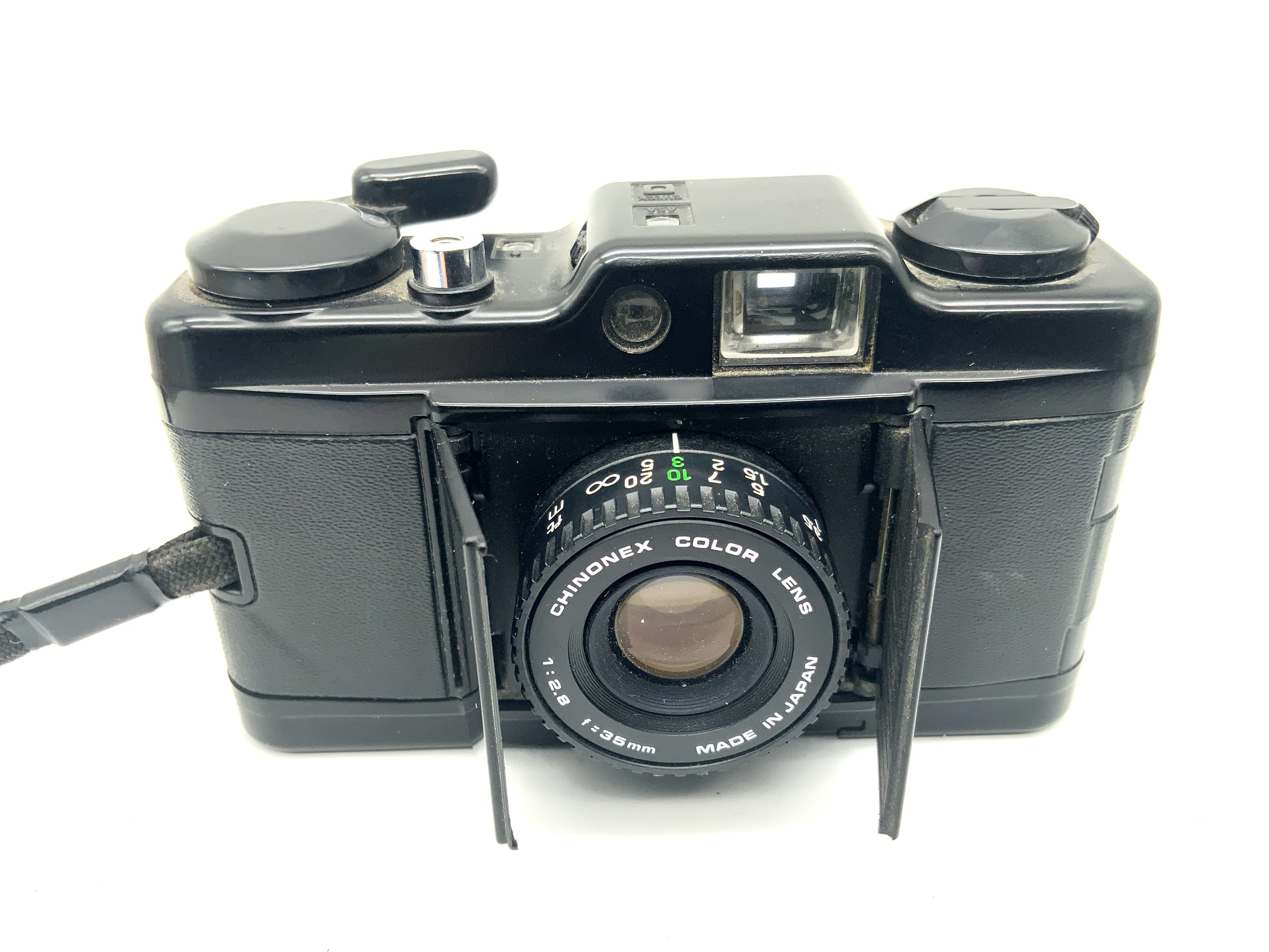 Chinon Bellami Sucherkamera mit Chinonex Color 35mm 1:2.8 Analogkamera