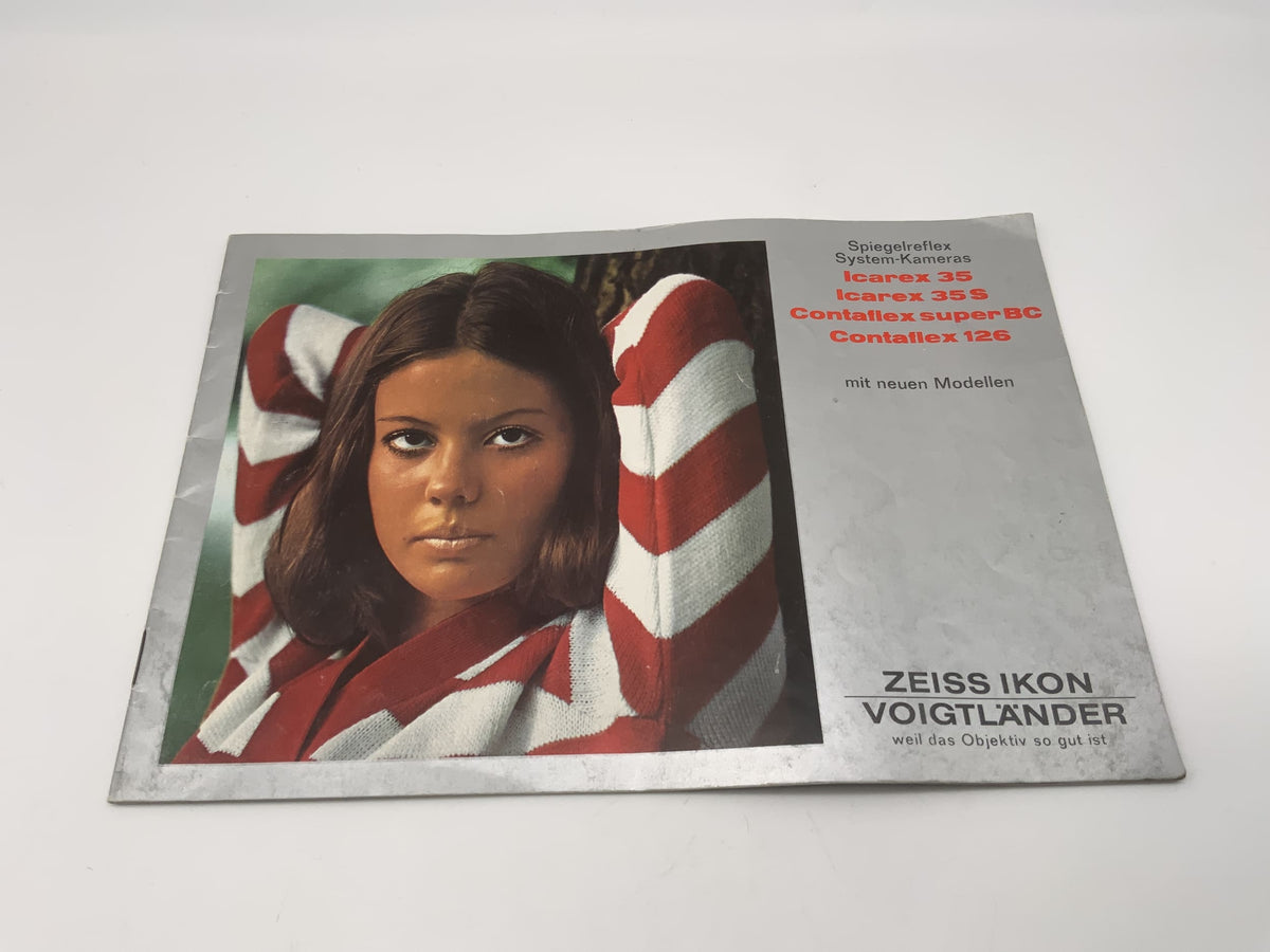 Voigtländer Icarex 35 Contaflex super BC brochure magazine prospectus allemand