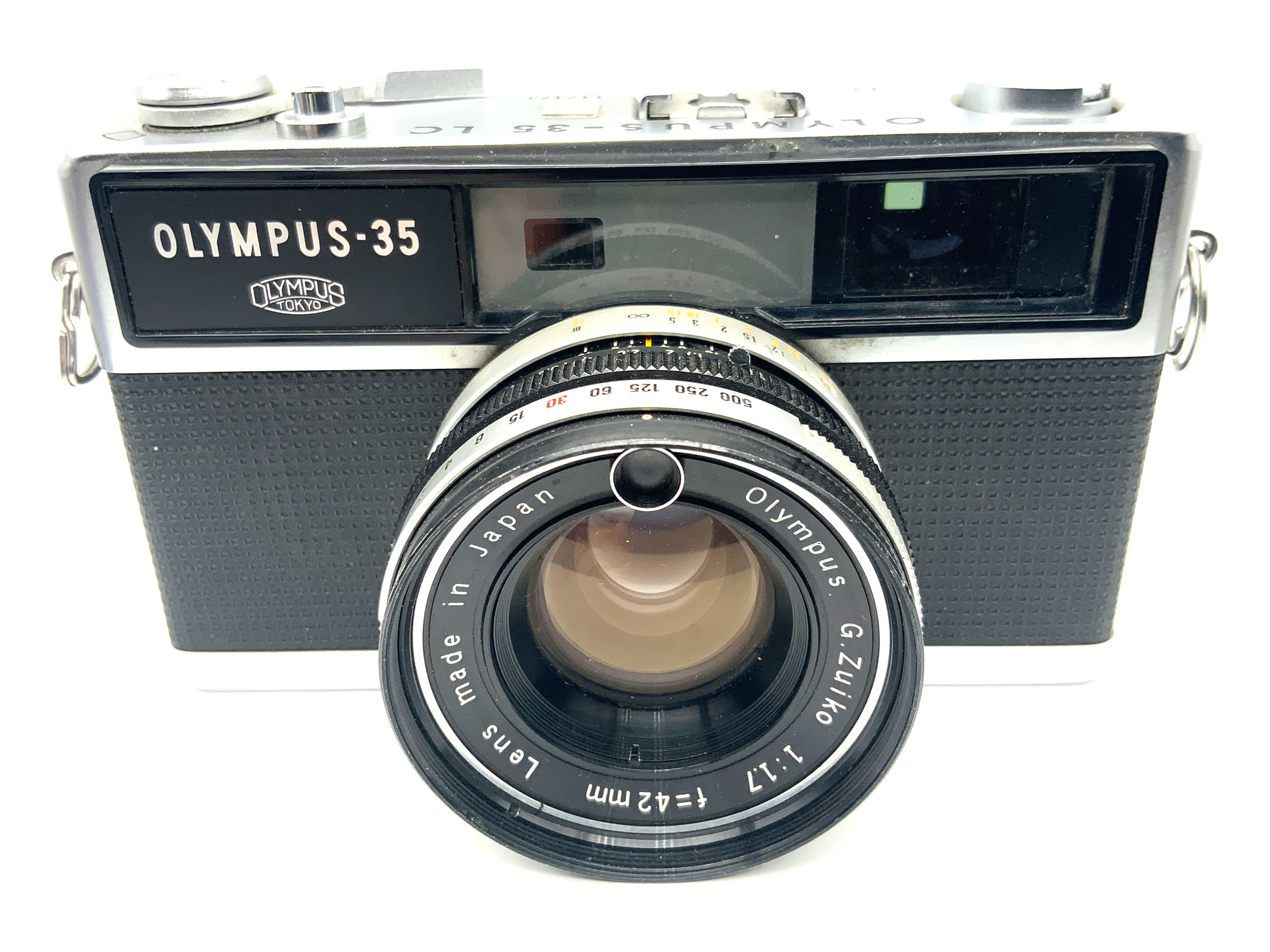 Appareil photo télémétrique Olympus 35 LC avec objectif G.Zuiko 42 mm f/1.7 ! Produit défectueux !