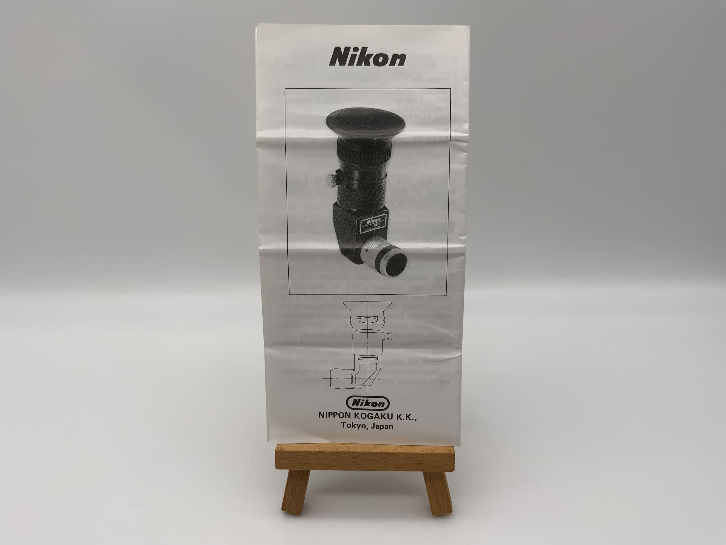 Manuel d'utilisation du viseur d'angle droit Nikon DR-3 (allemand)