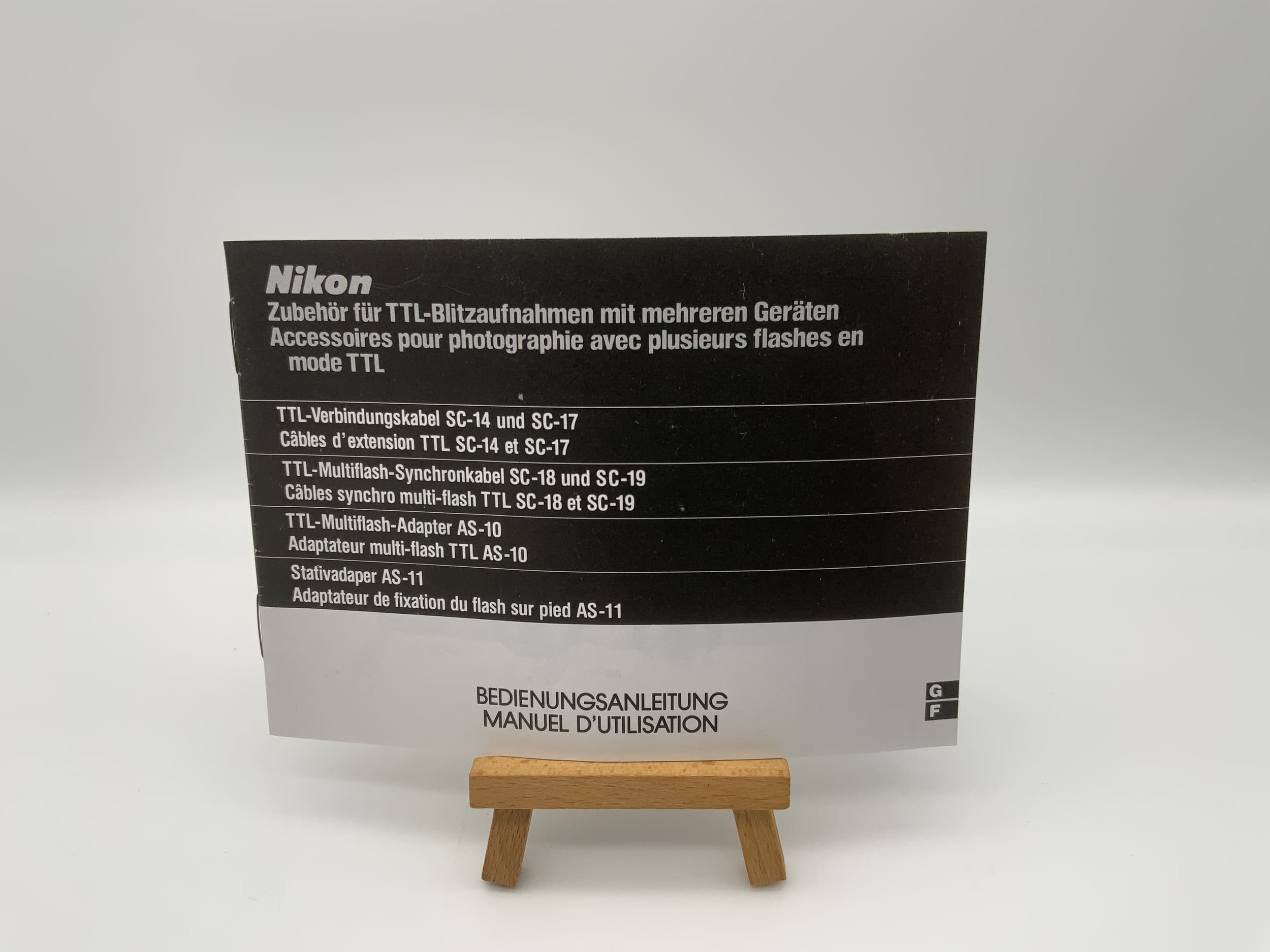 Accessoires Nikon pour la photographie au flash TTL - Manuel d'utilisation (allemand)
