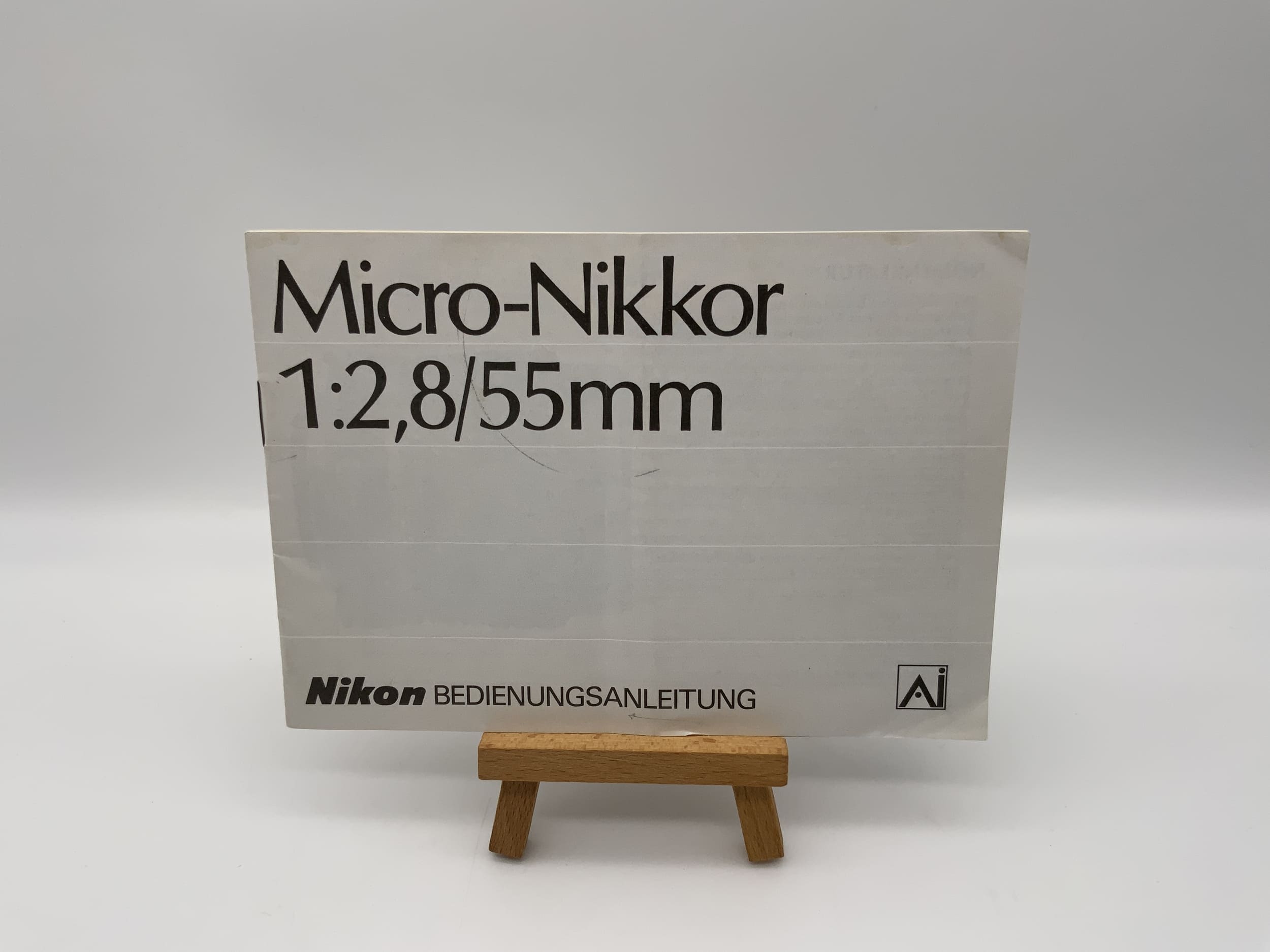 Manuel d'utilisation de l'objectif Nikon Micro Nikkor Ai 1:2.8/55mm (allemand)