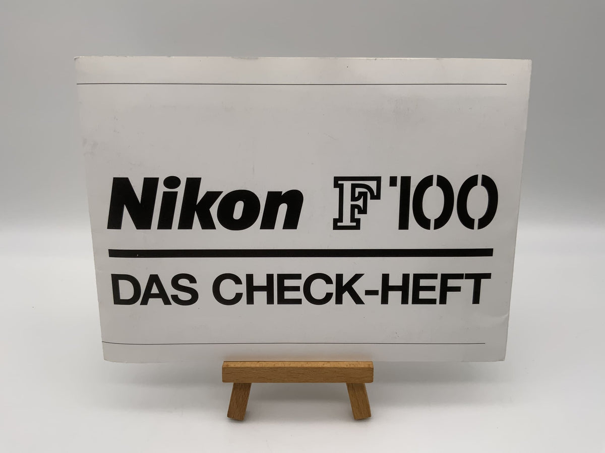 Livret de vérification Nikon F100 (allemand)