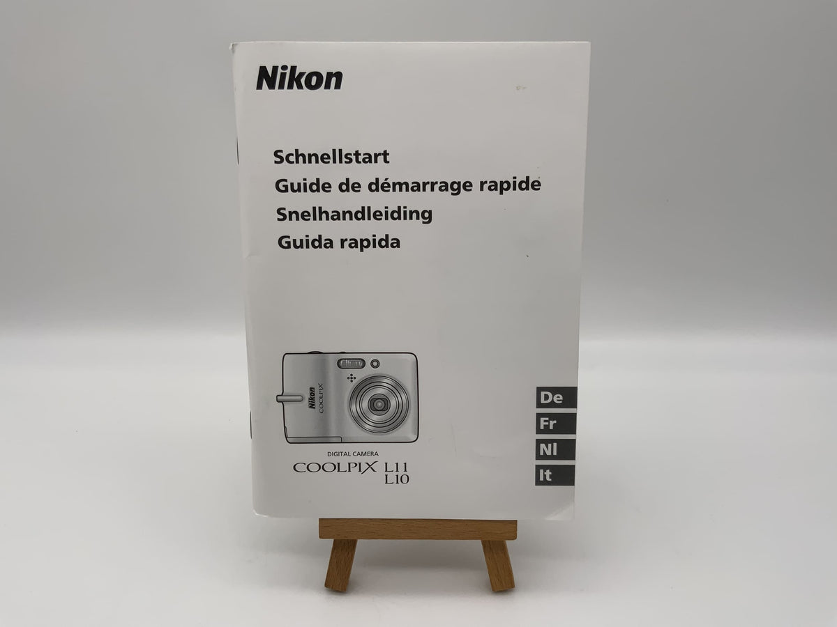 Guide de démarrage rapide Nikon Coolpix L11 / L10 (allemand)