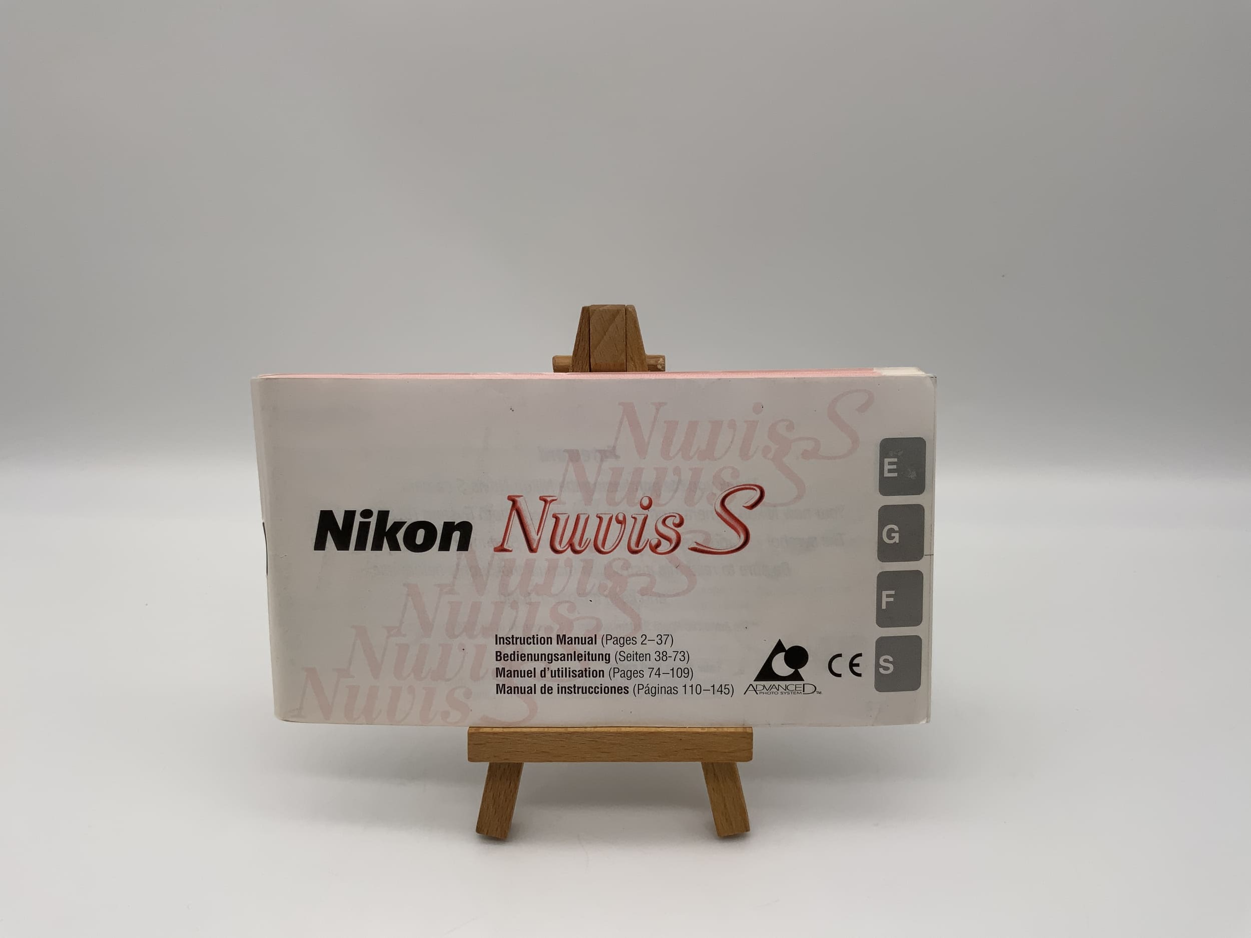 Manuel d'utilisation du Nikon Nuvis S (allemand)