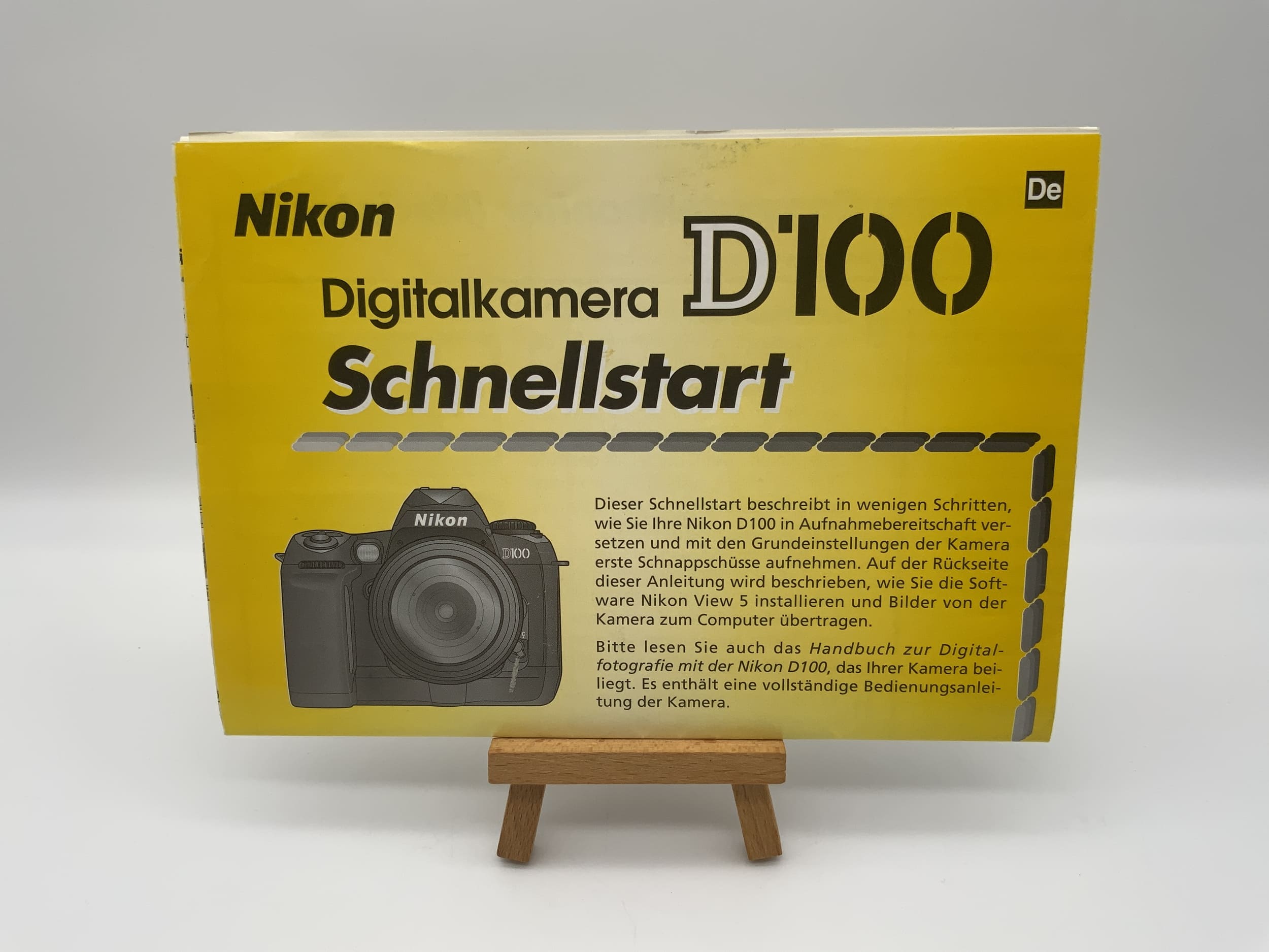 Nikon D100 Digital Camera Quick Start Guide (German)