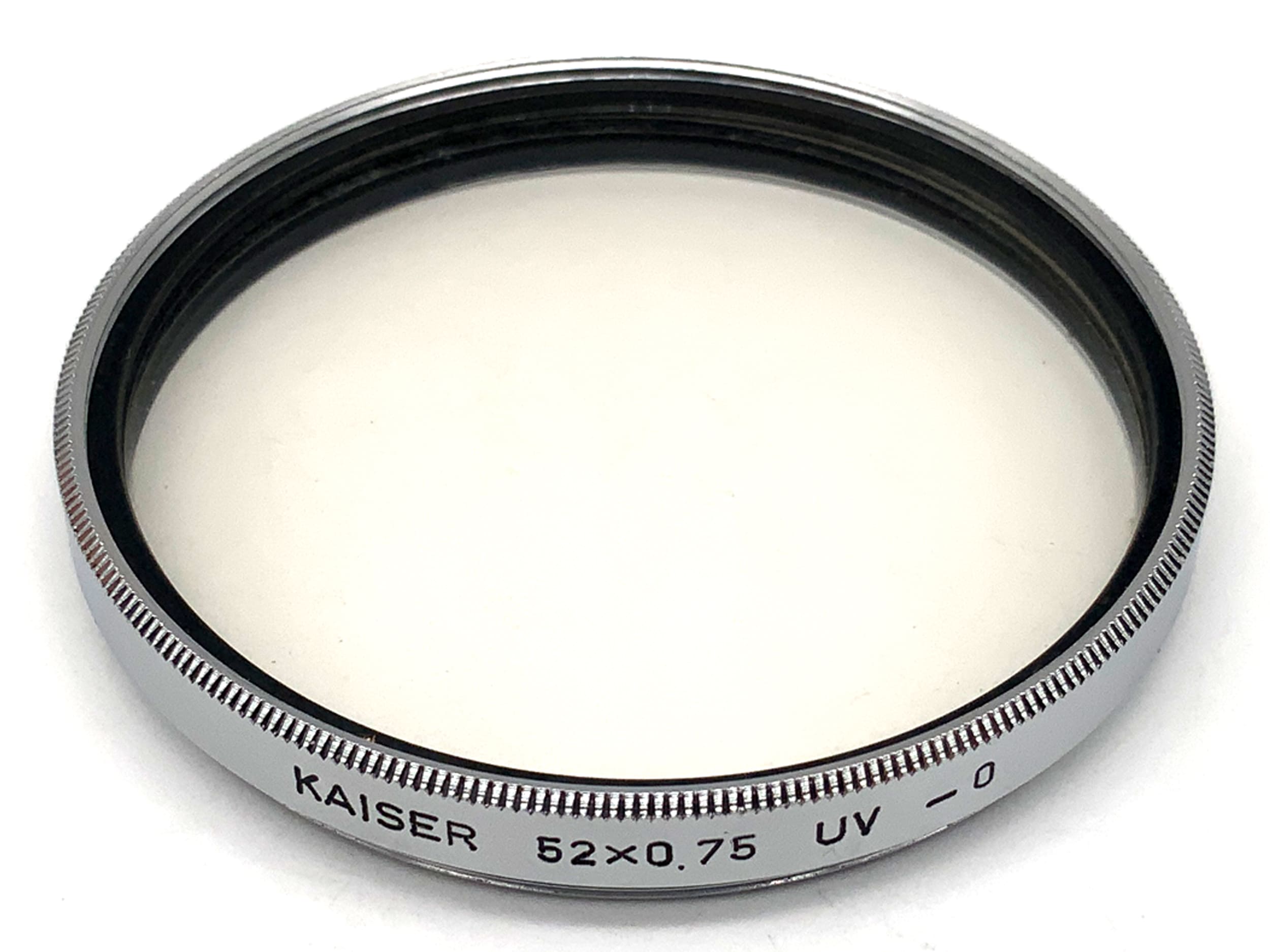 Kaiser UV 52x0.75 UV -0 in silver filter 52mm circular filter thread