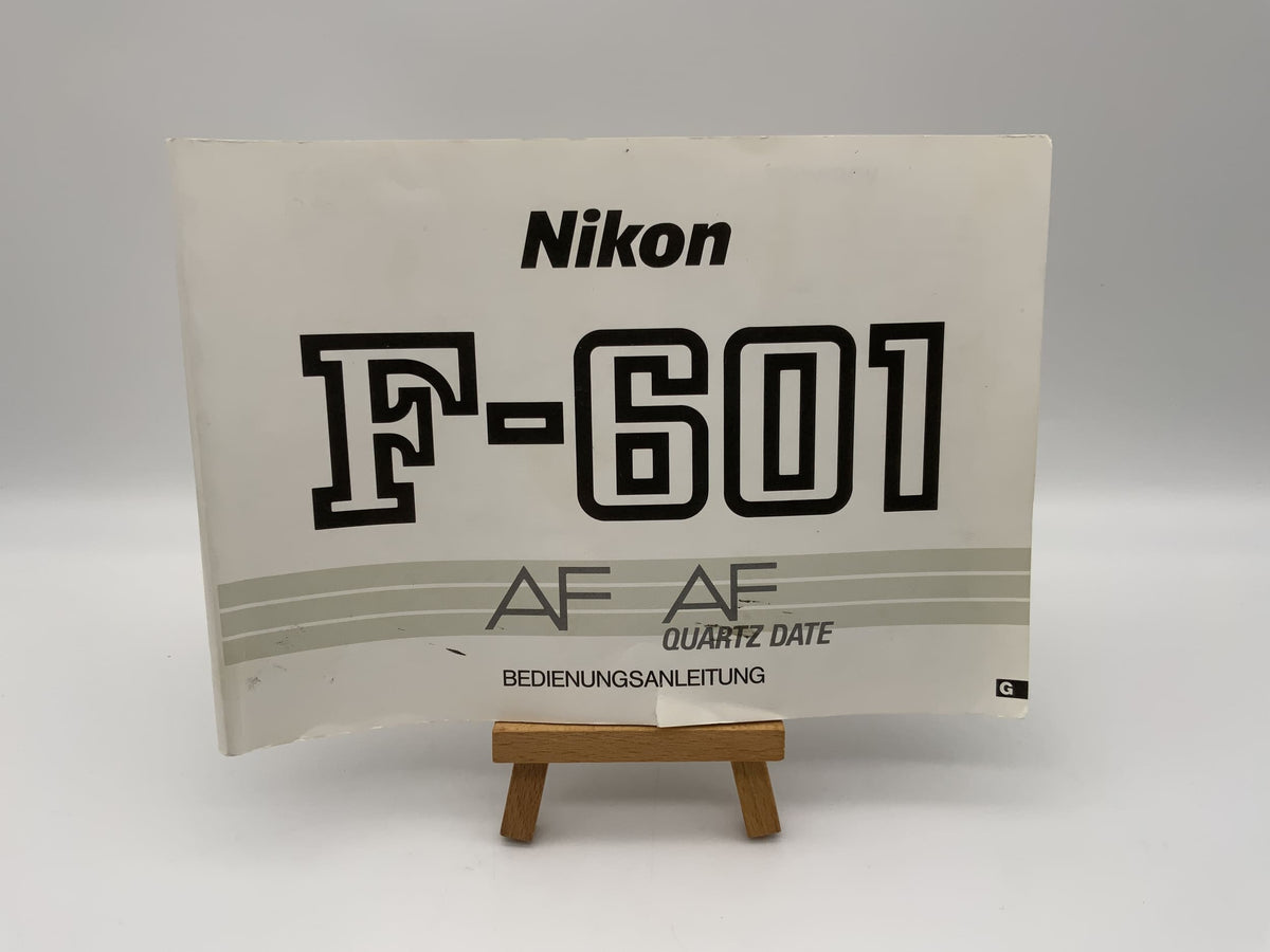 Manuel d'utilisation Nikon F-601 AF Quartz Date (allemand)