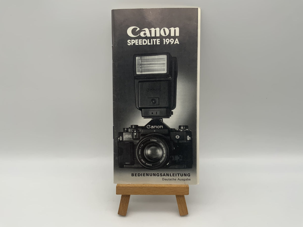 Manuel d'utilisation du flash Canon Speedlite 199A (allemand)