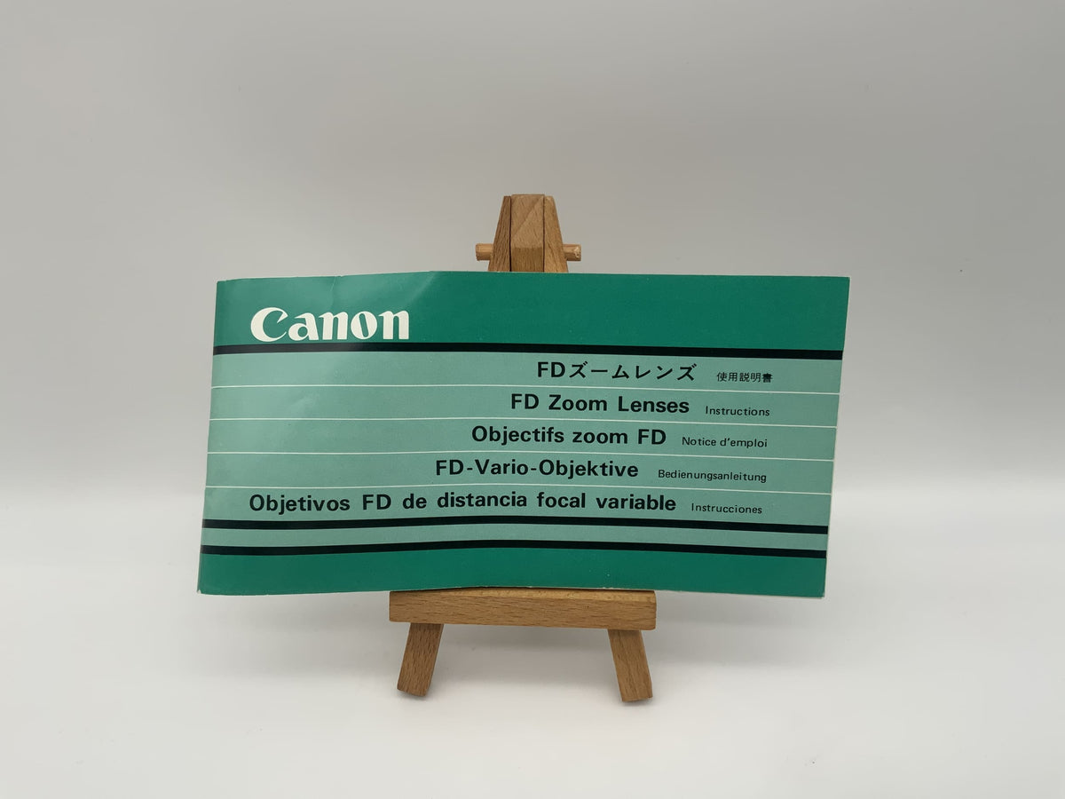 Manuel d'utilisation de l'objectif Canon FD-Vario (allemand)