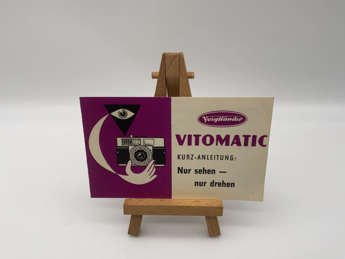 Voigtländer Vitomatic Quick Start Guide Operating Instructions German