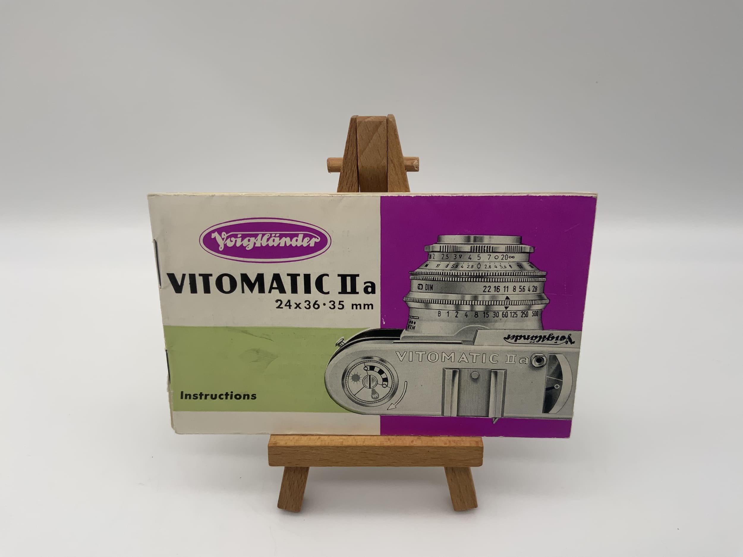 Voigtländer Vitomatic IIa Mode d'emploi Anglais